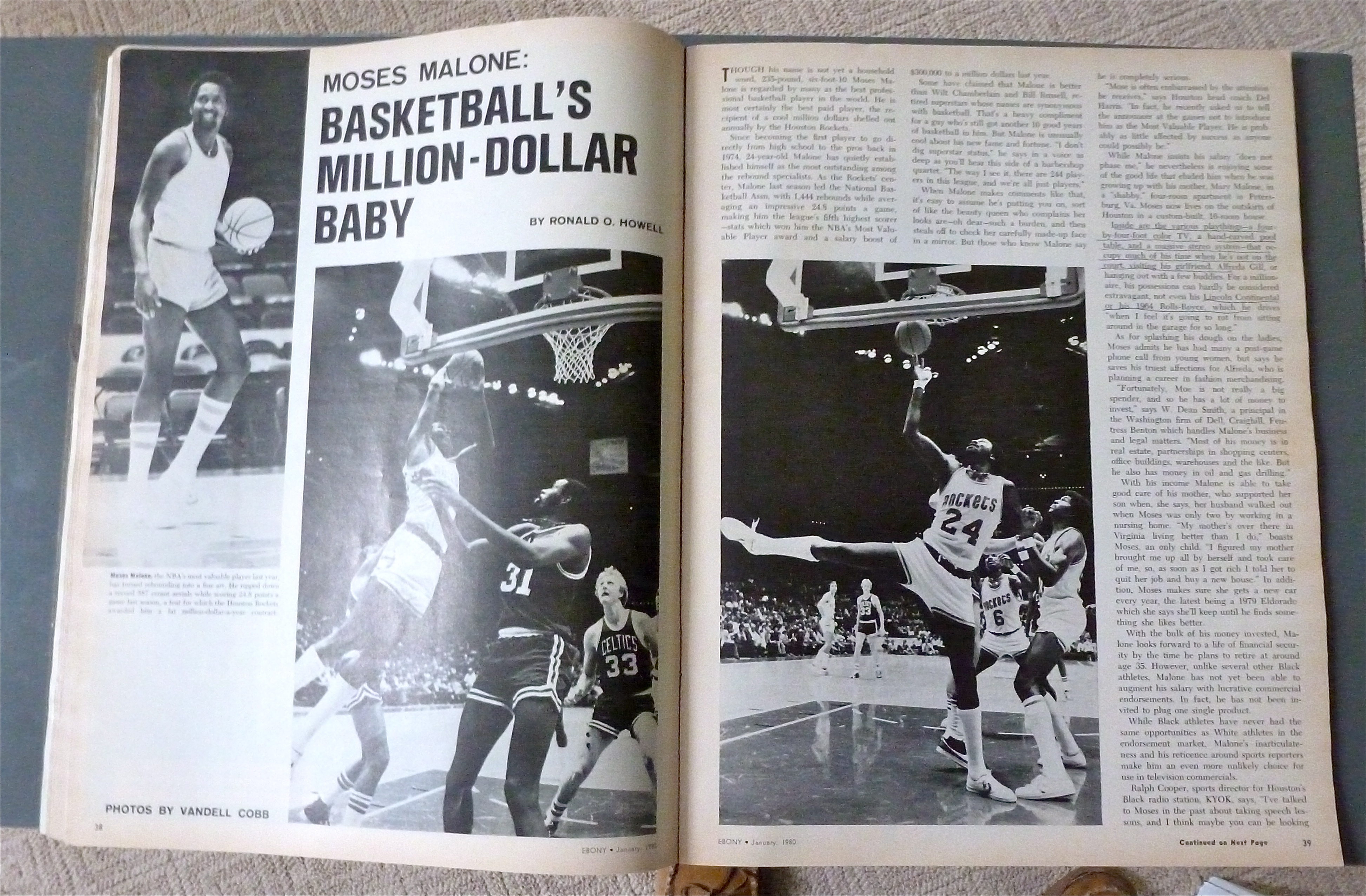 Ebony Magazine January 1980 Moses Malone