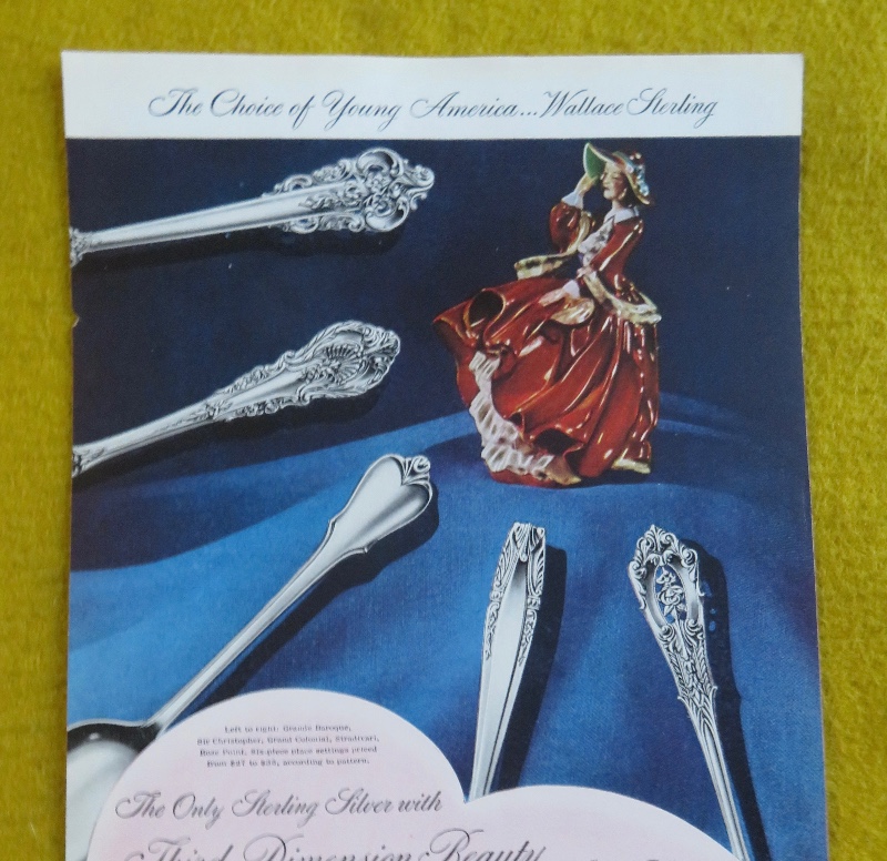 1950 Wallace Sterling Silver With Third Dimension Beauty