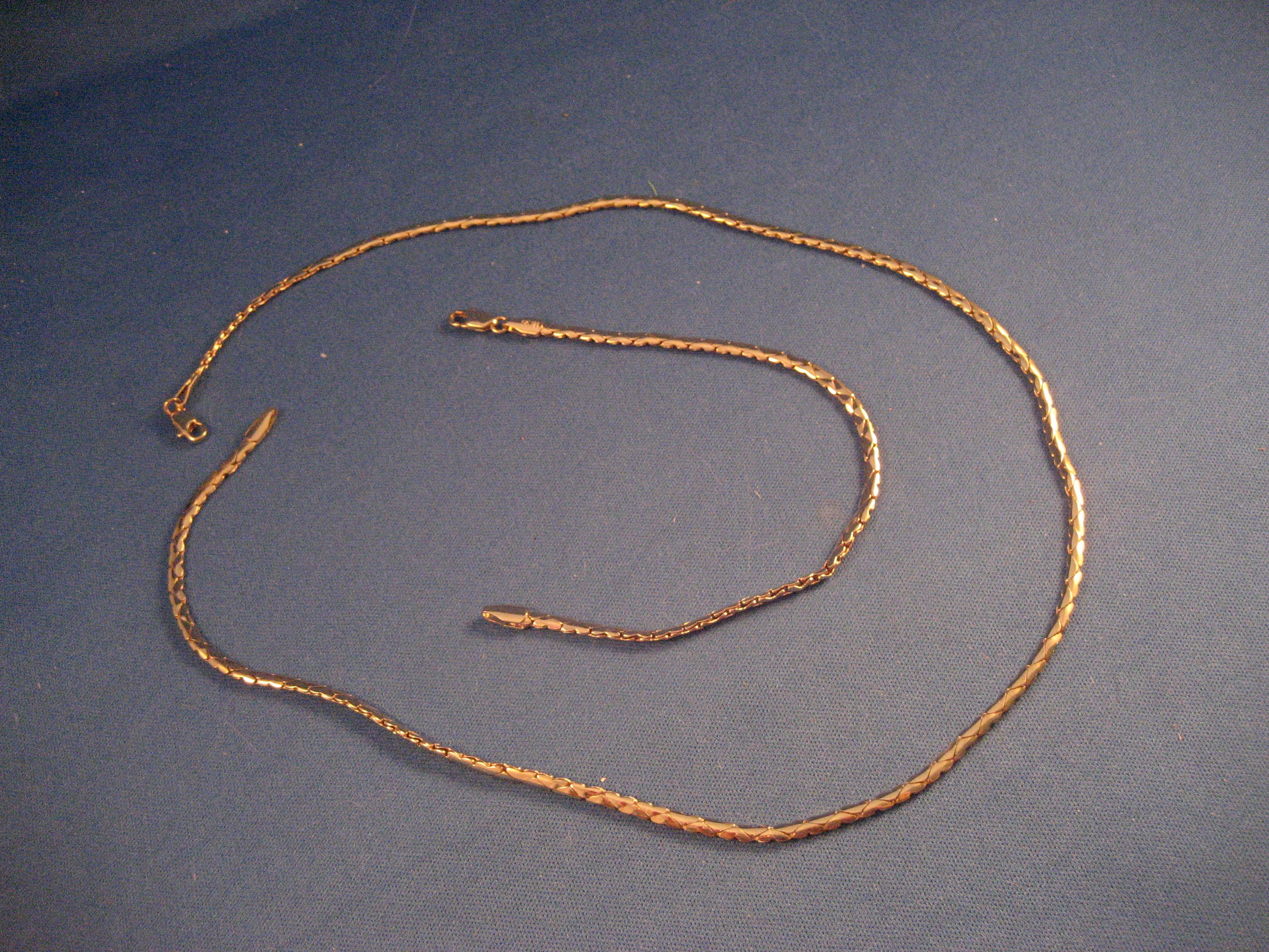 14 KT Gold Plated Necklace and Bracelet