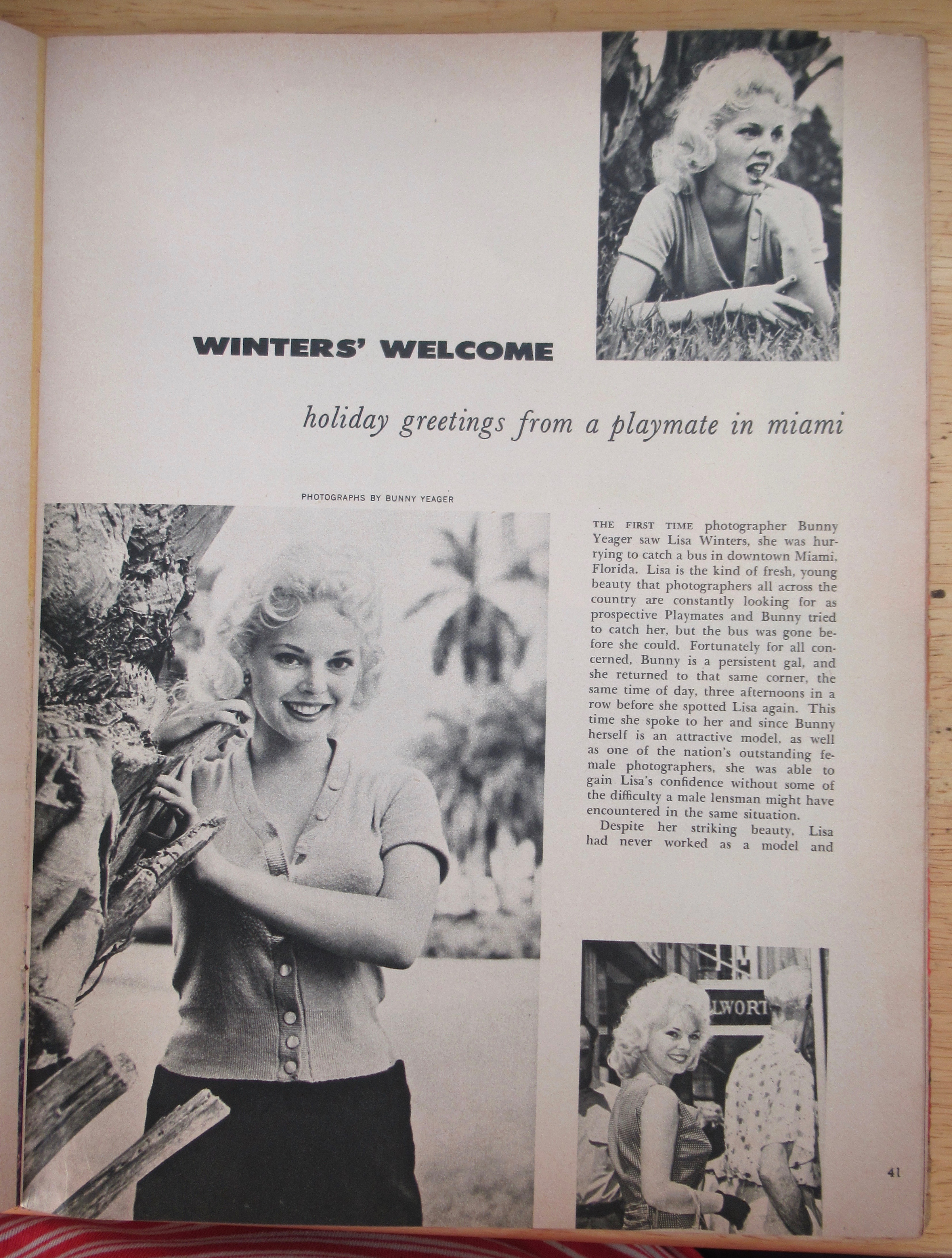 Playboy Magazine-December 1956-Lisa Winters