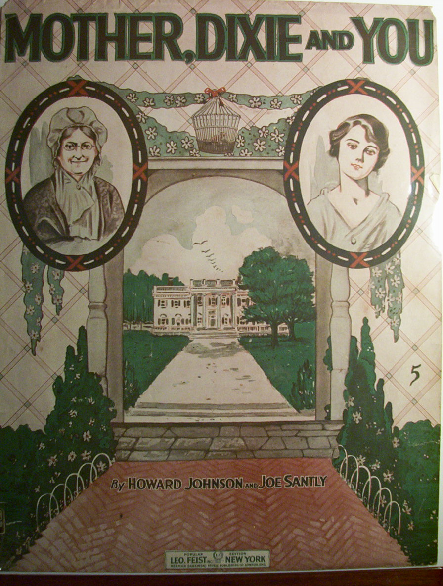 Sheet Music For 1927 Mother, Dixie And You