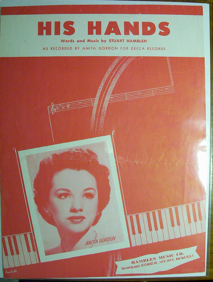 Sheet Music For 1954 His Hands