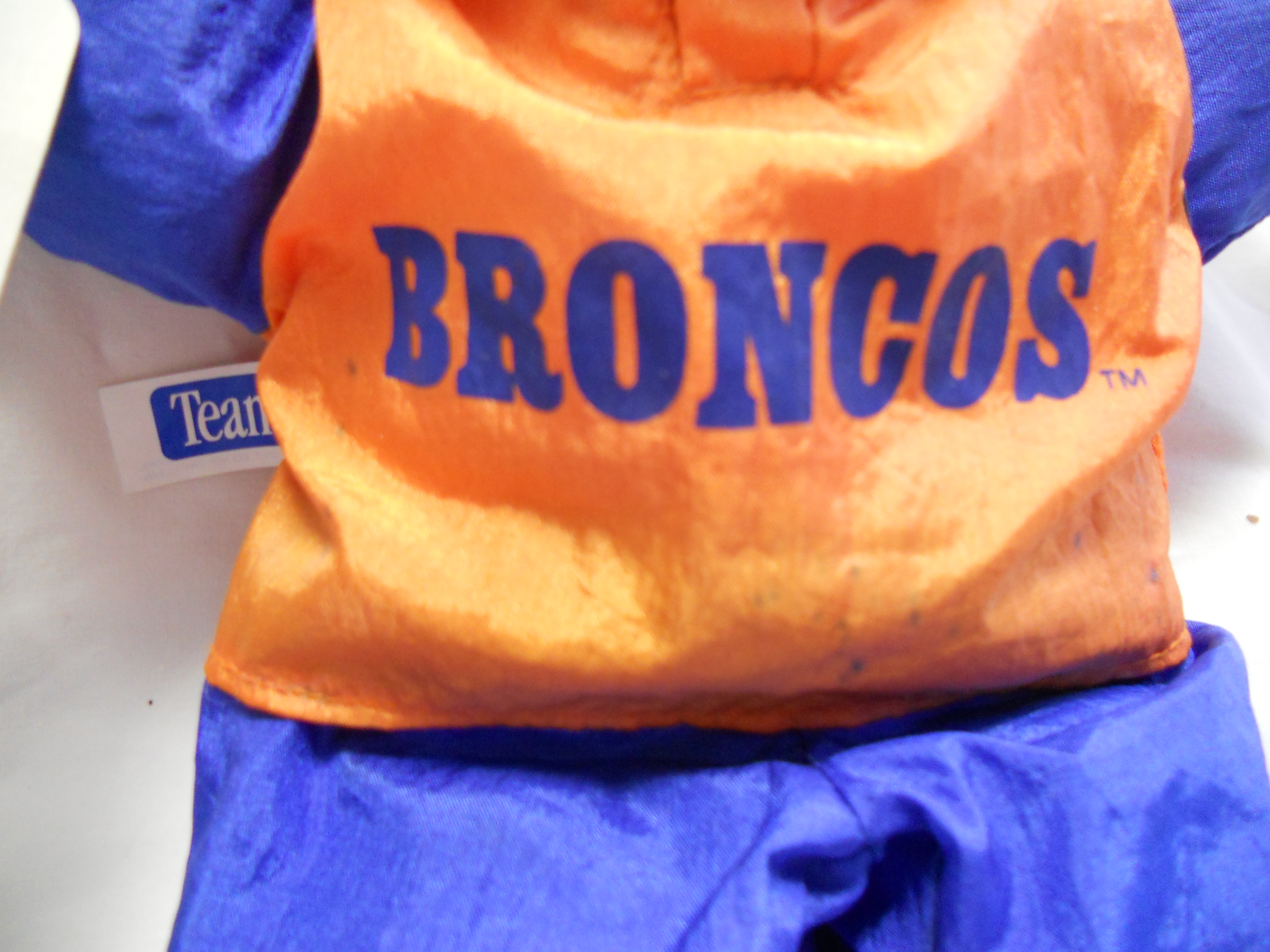 Russ Troll NFL Bronco Player Blue Hair