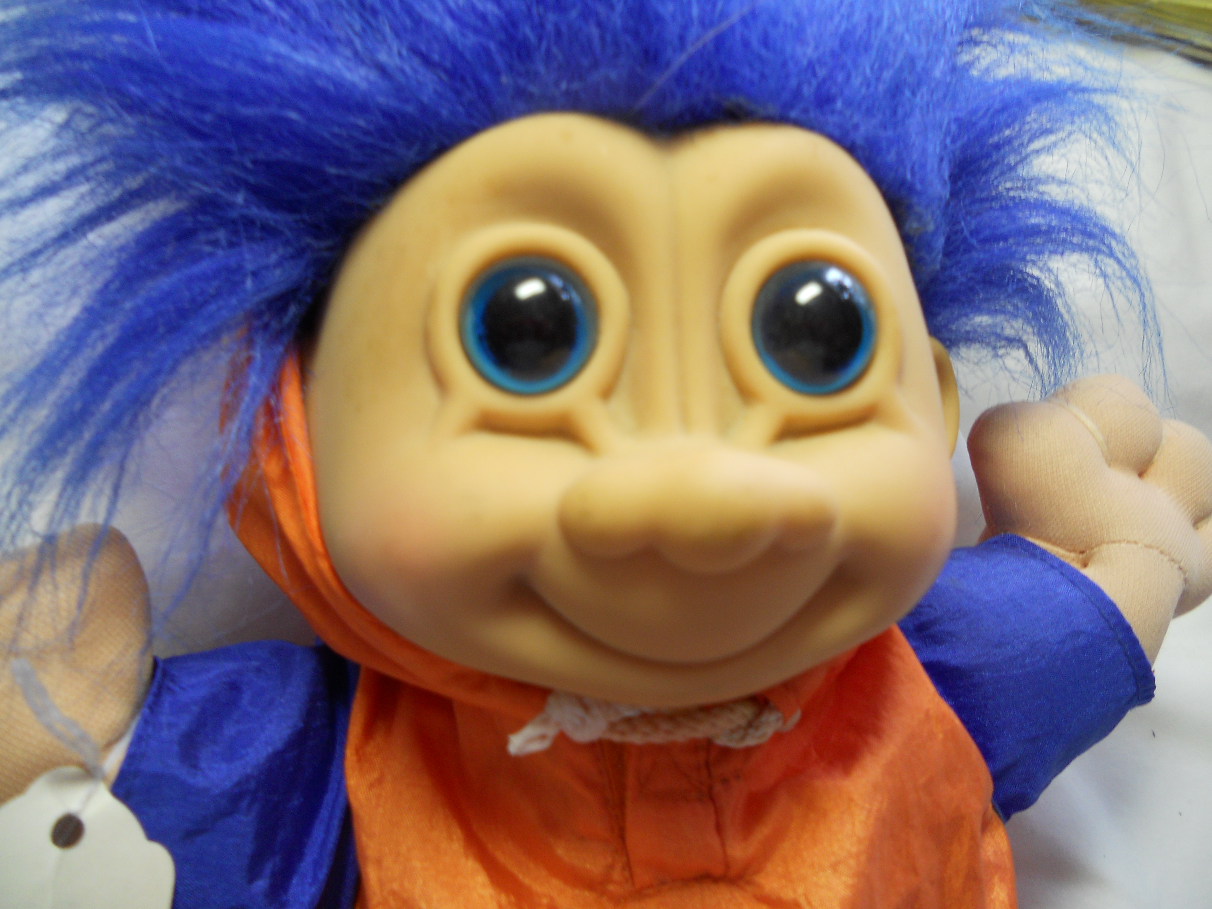 Russ Troll NFL Bronco Player Blue Hair