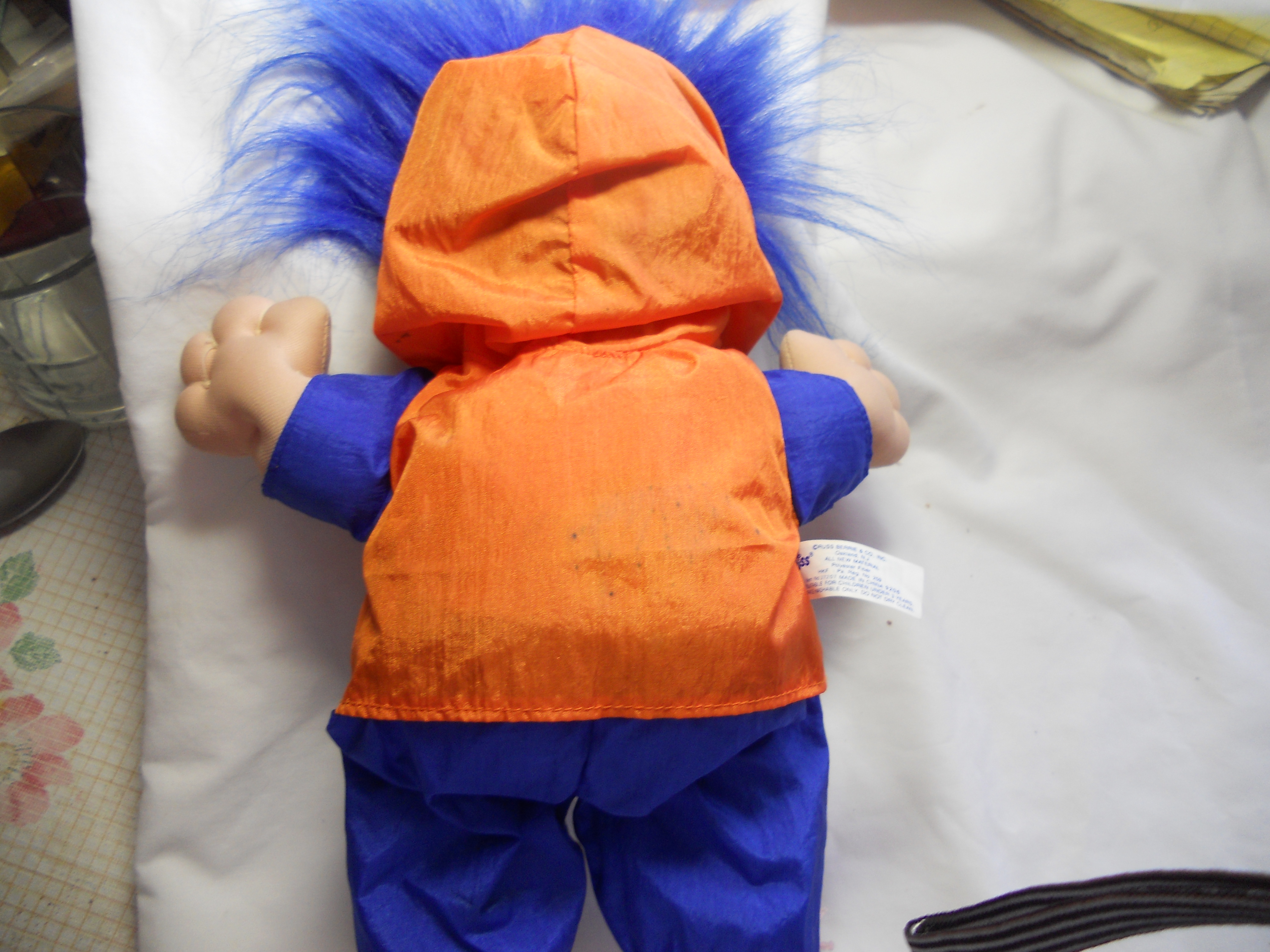 Russ Troll NFL Bronco Player Blue Hair