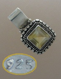Sterling Silver Citrine Pendant