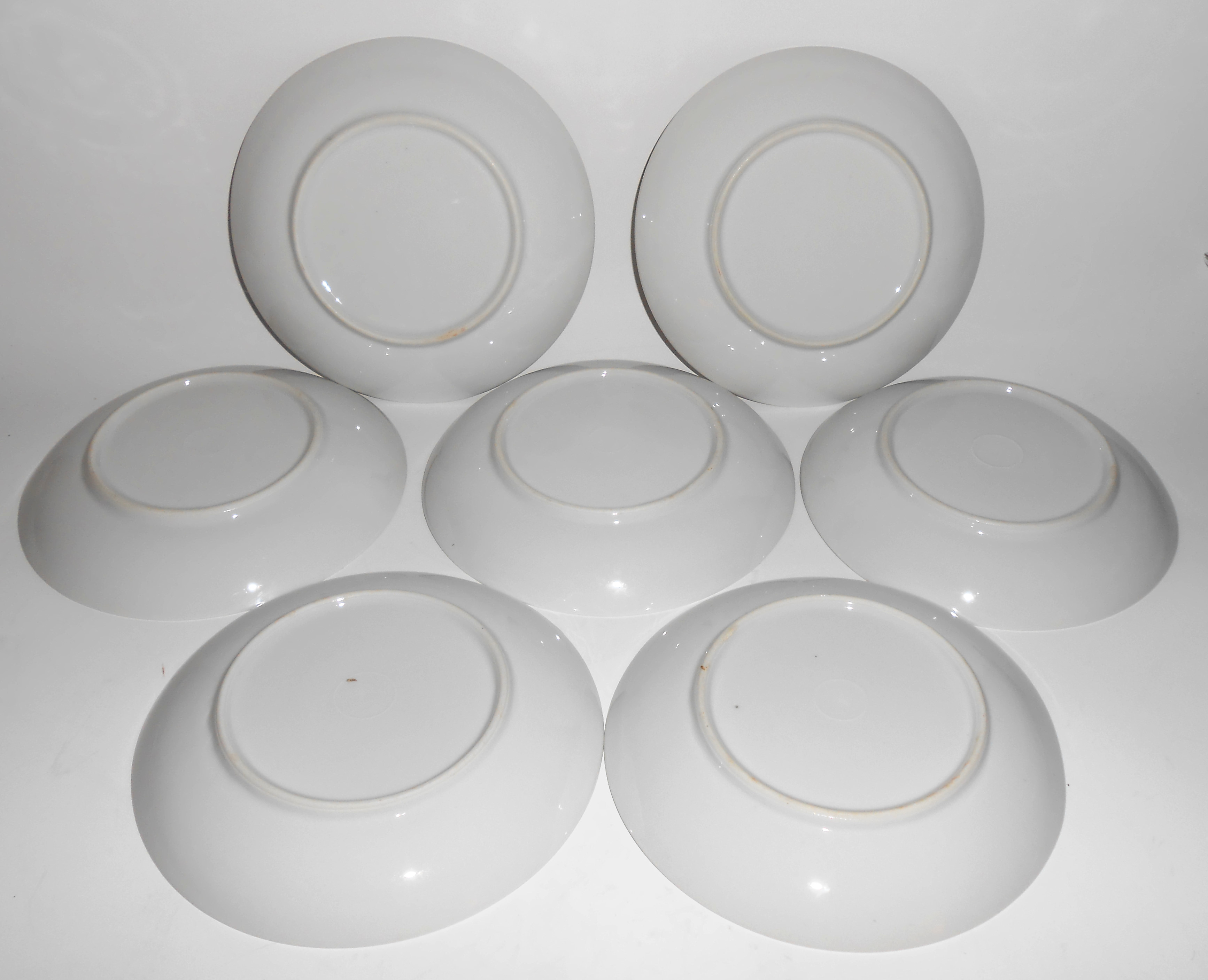 Nagoya Shokai Japan Porcelain China Roses Set/8 Saucers