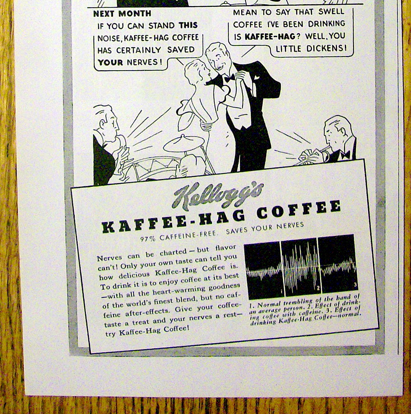 1937 Kellogg's Kaffee Hag Coffee