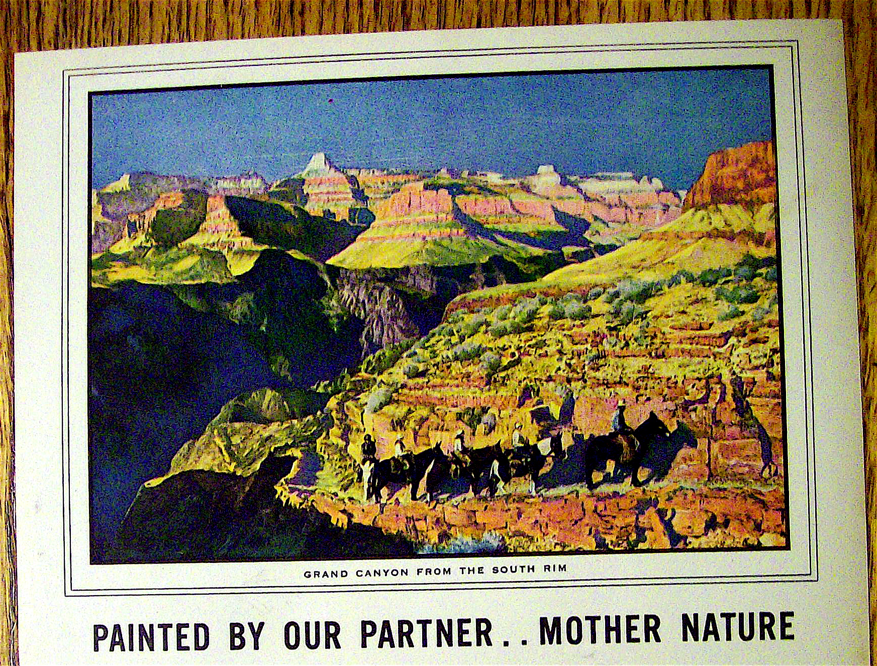 1938 Budweiser Beer with Grand Canyon From South Rim