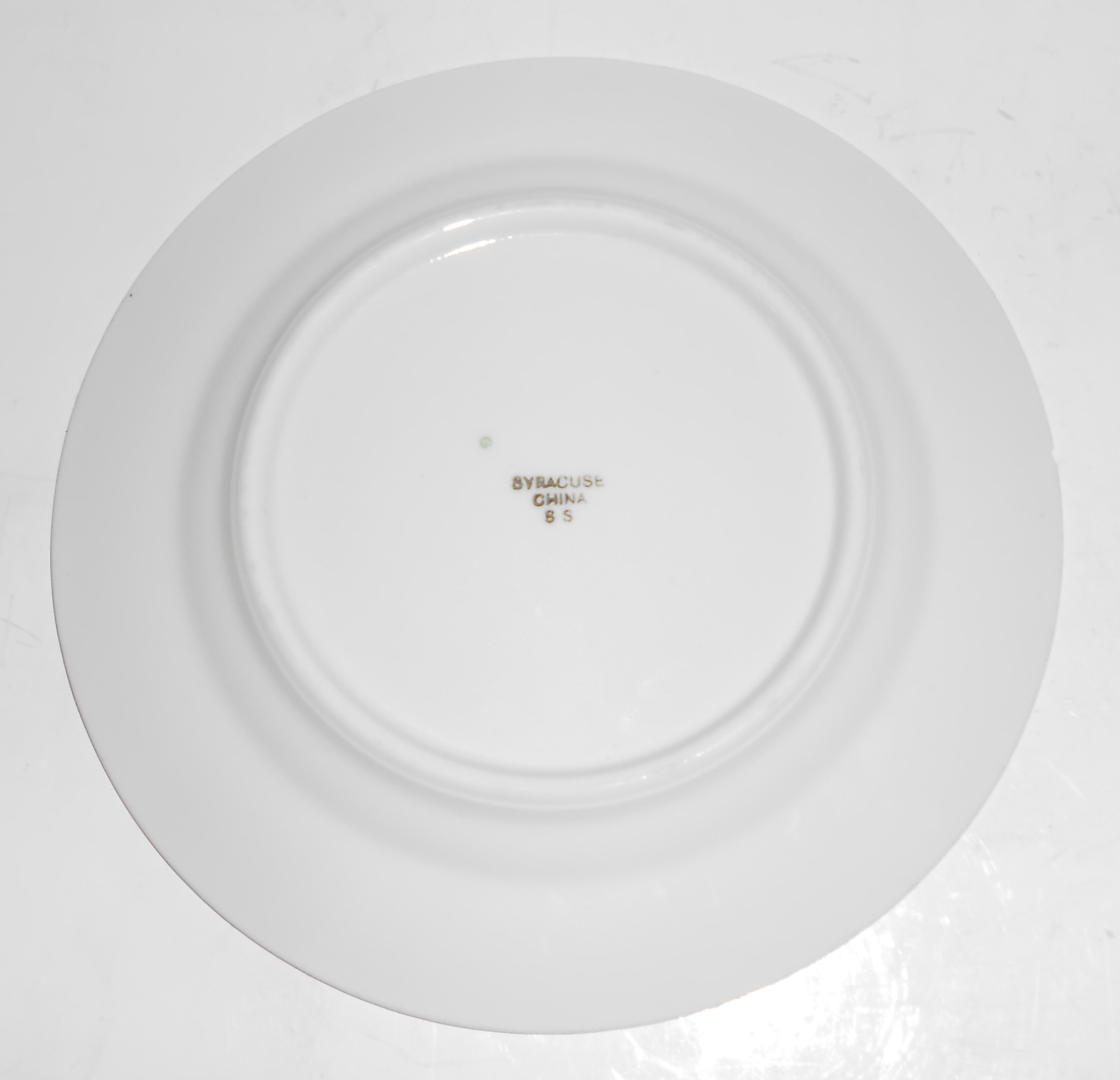 Syracuse China Porcelain Oriental W/Gold Bread Plate
