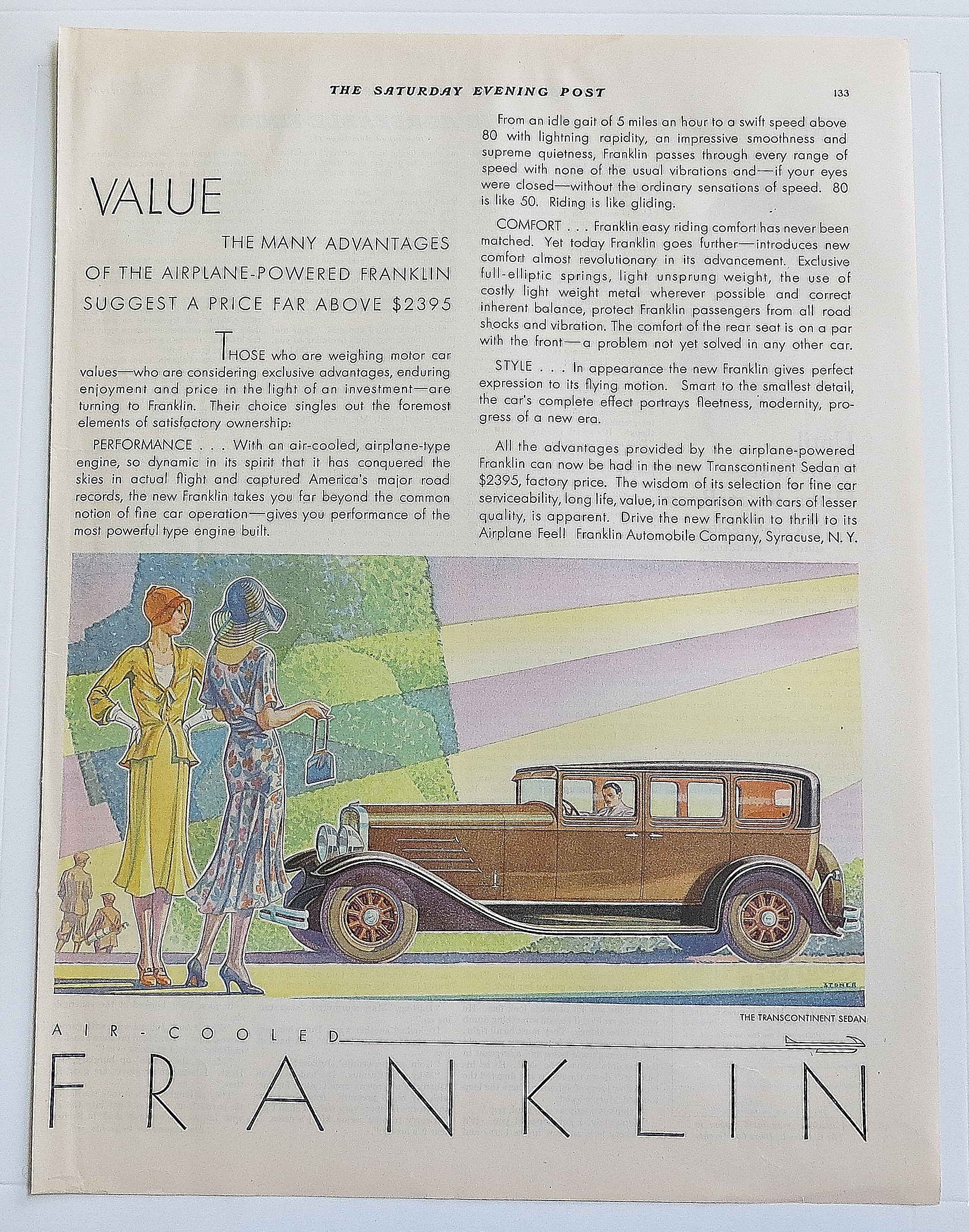 1930 Franklin With Trans Continent Sedan