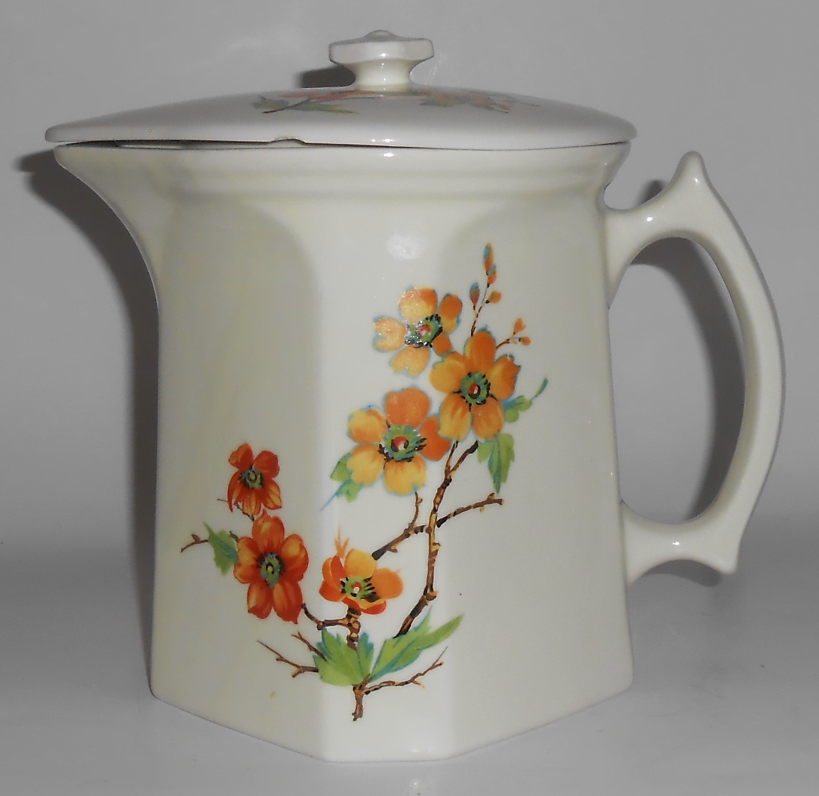 Coors Pottery Thermo Porcelain Floree Large Covered Pit