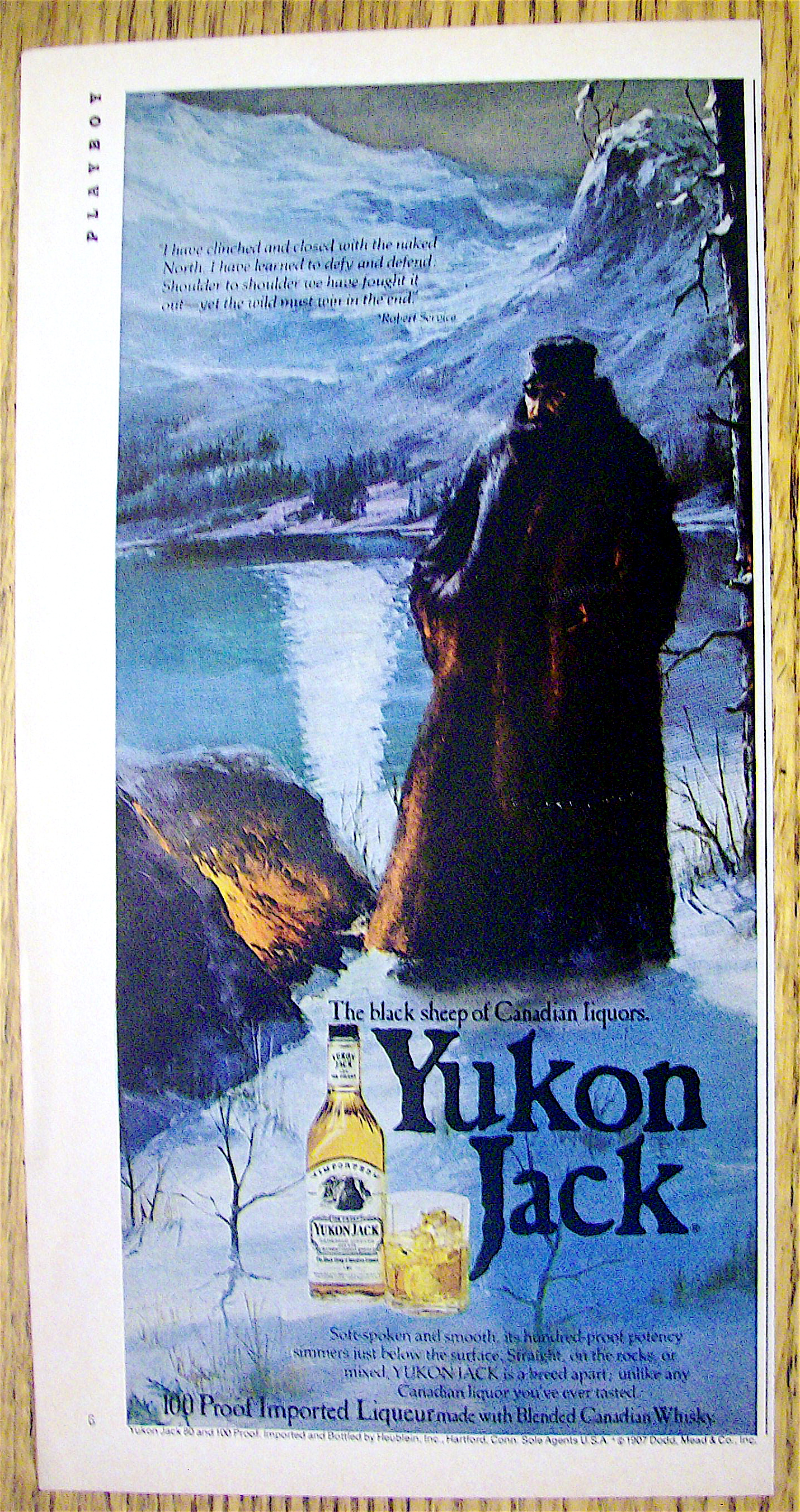 1980 Yukon Jack Canadian Whiskey with Black Sheep