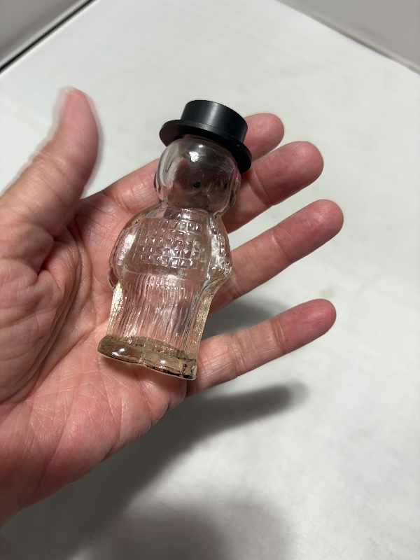Miniature Dapper Bulldog Perfume Bottle Wearing Top Hat Circa 1930s-40s