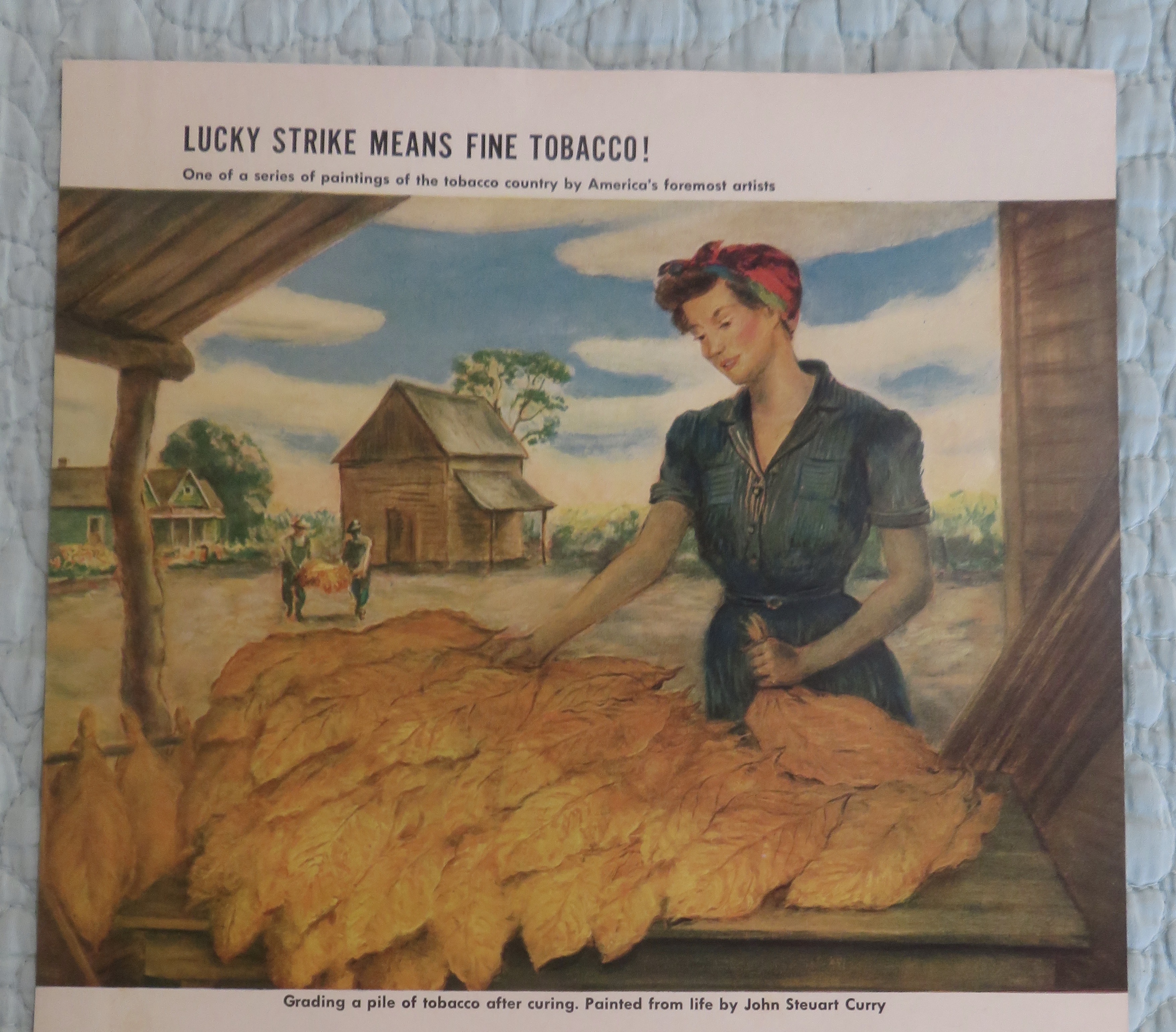 1942 Lucky Strike Cigarette By John Steuart Curry