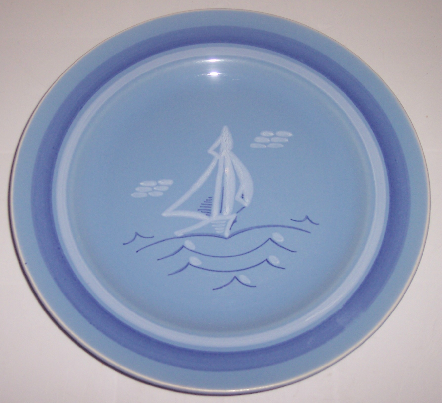 Franciscan Pottery Del Mar Luncheon Plate!