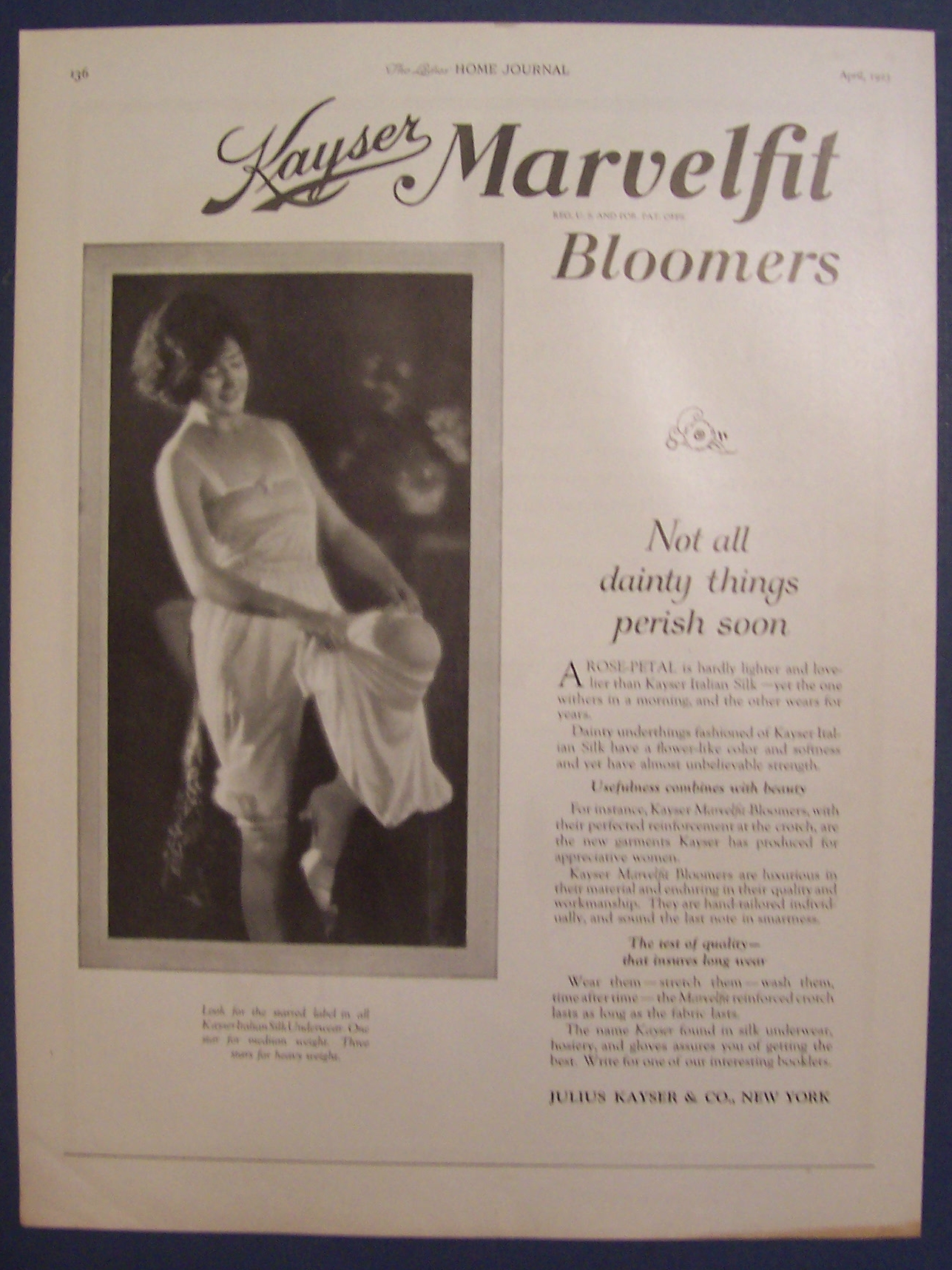 1923 Kayser Marvelfit Bloomers