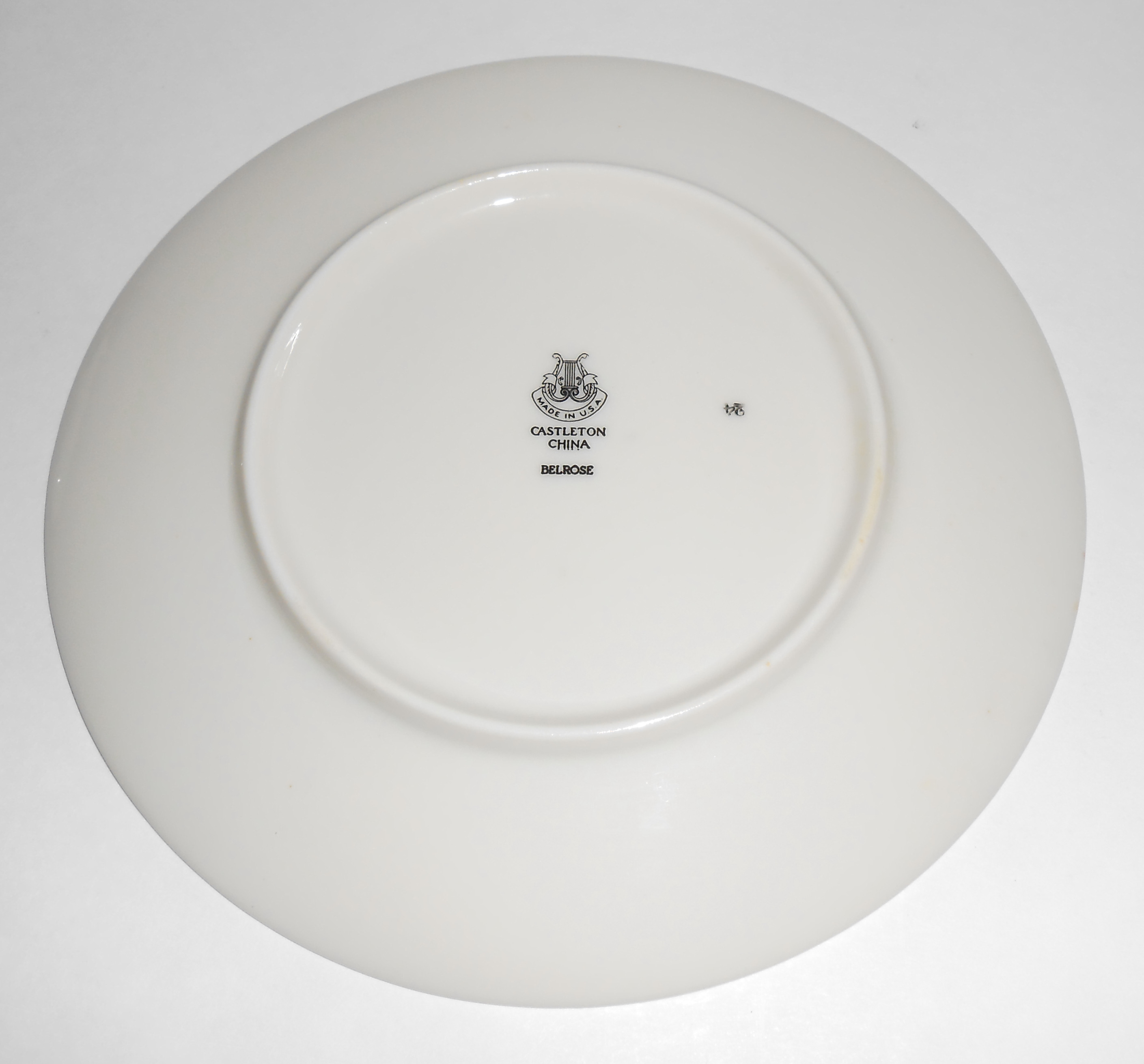 Castleton China Porcelain Belrose Dessert Plate