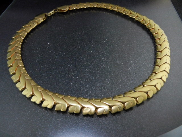 NAPIER Gold  Leaves Necklace Pat Pending