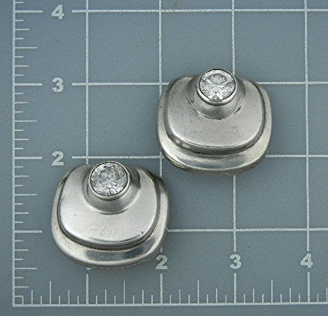 Zina Sterling Silver Crystal Clip Earrings