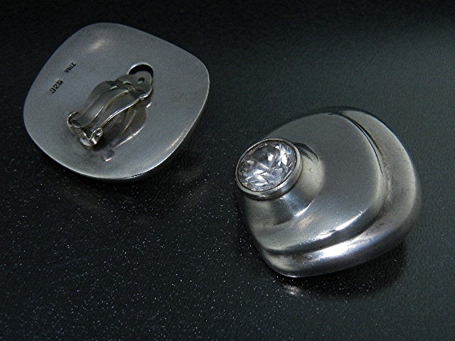Zina Sterling Silver Crystal Clip Earrings