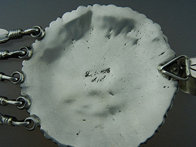 Navajo Sterling Silver Large Pendant L James