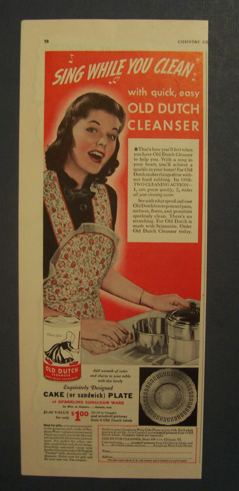1940  Old  Dutch  Cleanser