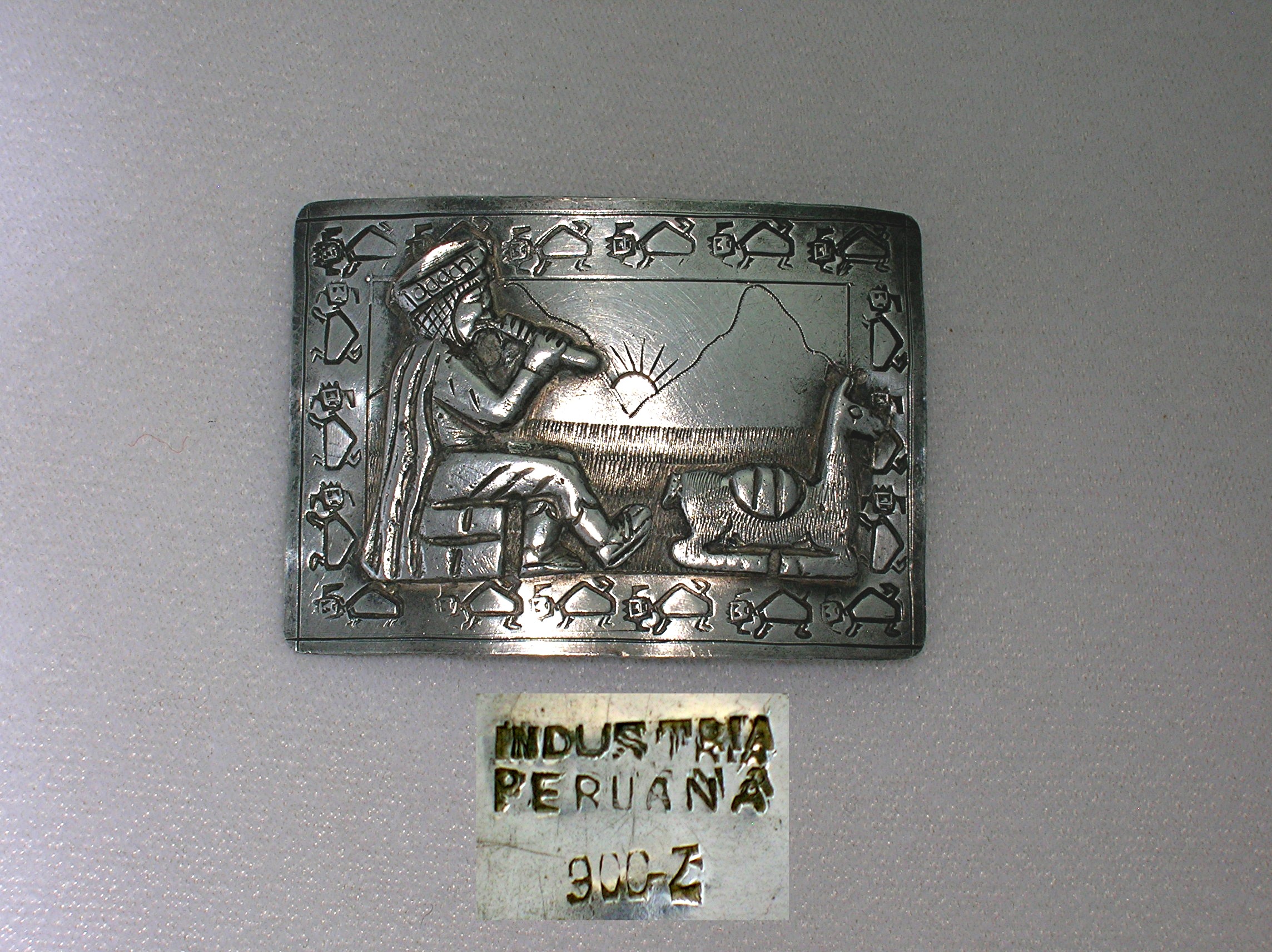 Peruvian Silver  800 Brooch Large