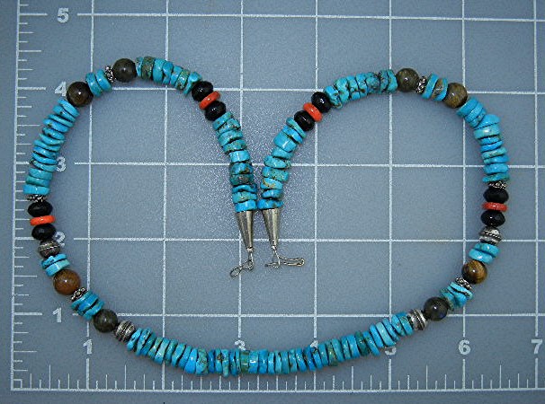 Navajo American Sterling Turquoise Coral