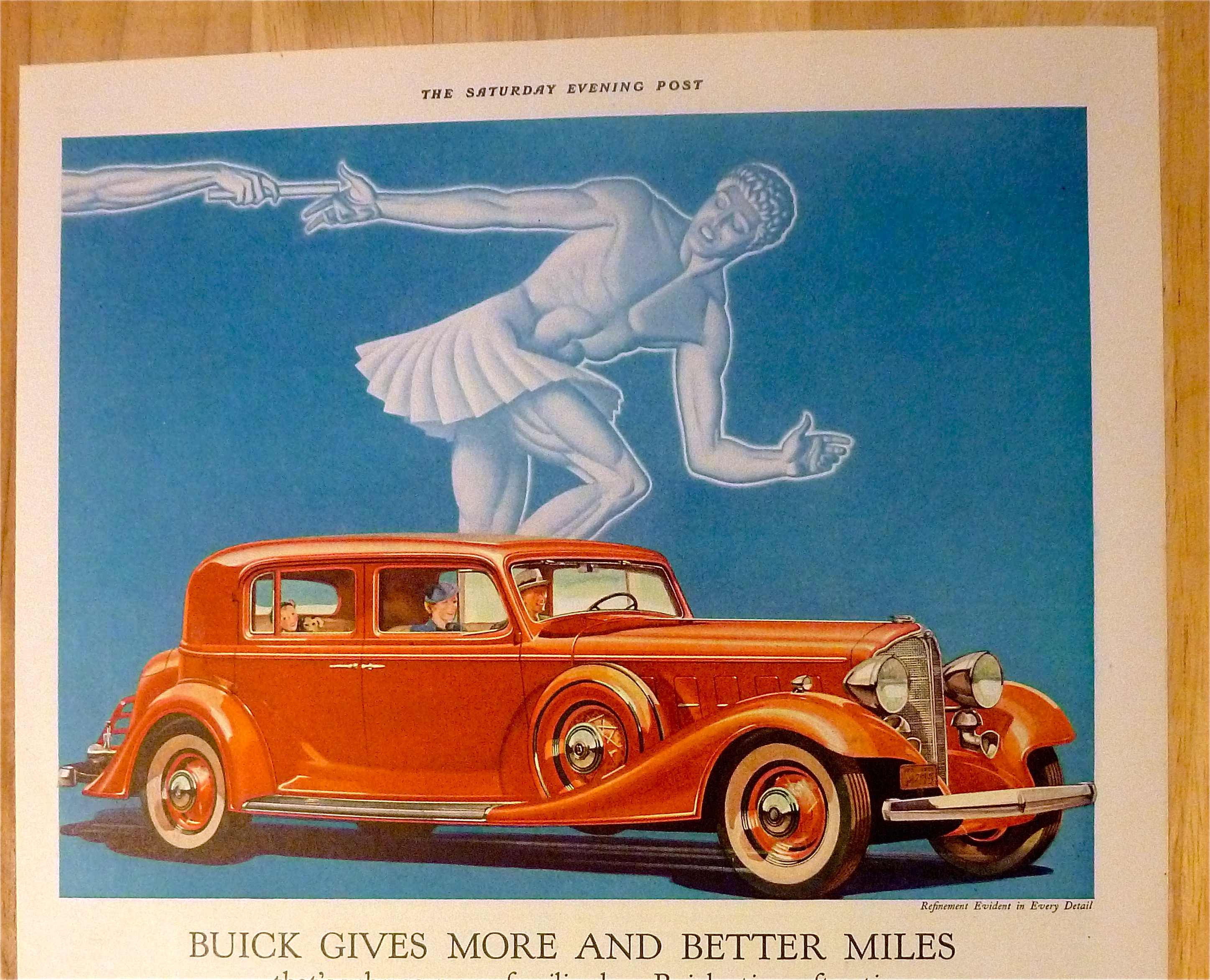 1933 Buick with Buick Gives More & Better Miles