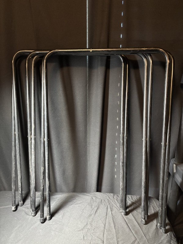 Vintage MCM Crestline Toleware Tray Table Set