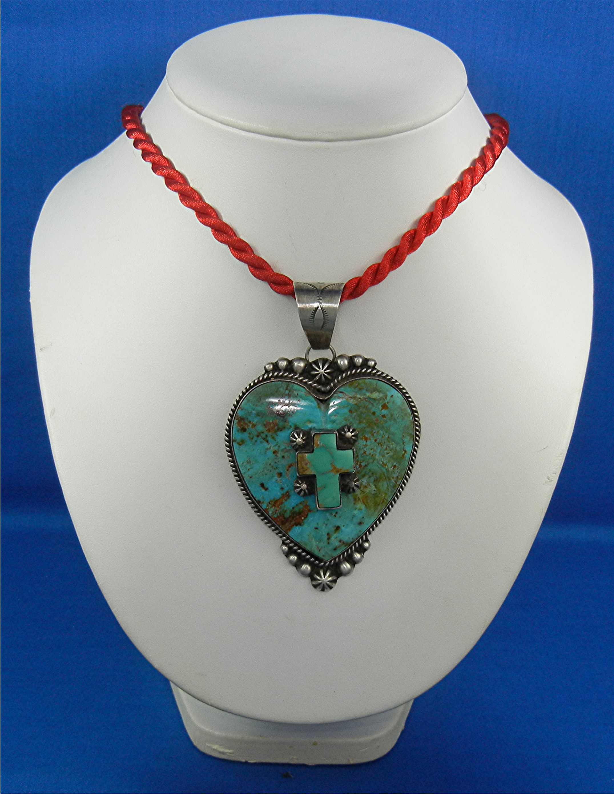 Dean Sandoval Kingman Turquoise Sterling Silver Heart