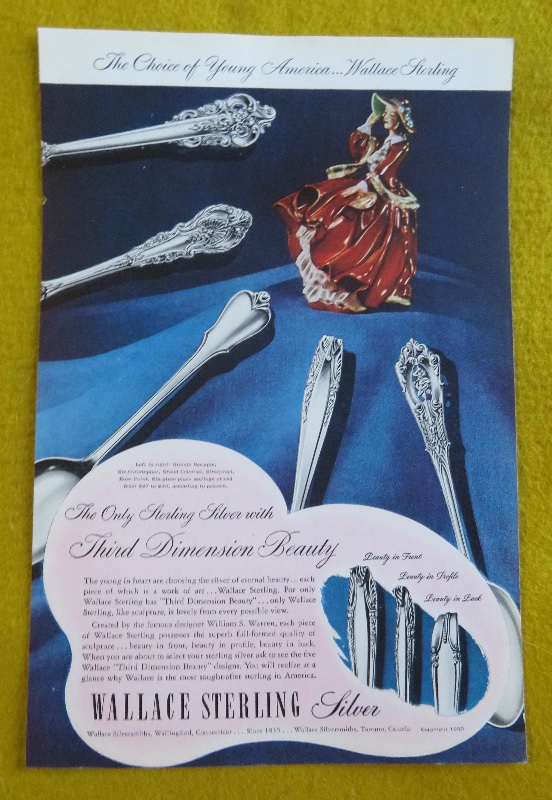 1950 Wallace Sterling Silver With Third Dimension Beauty