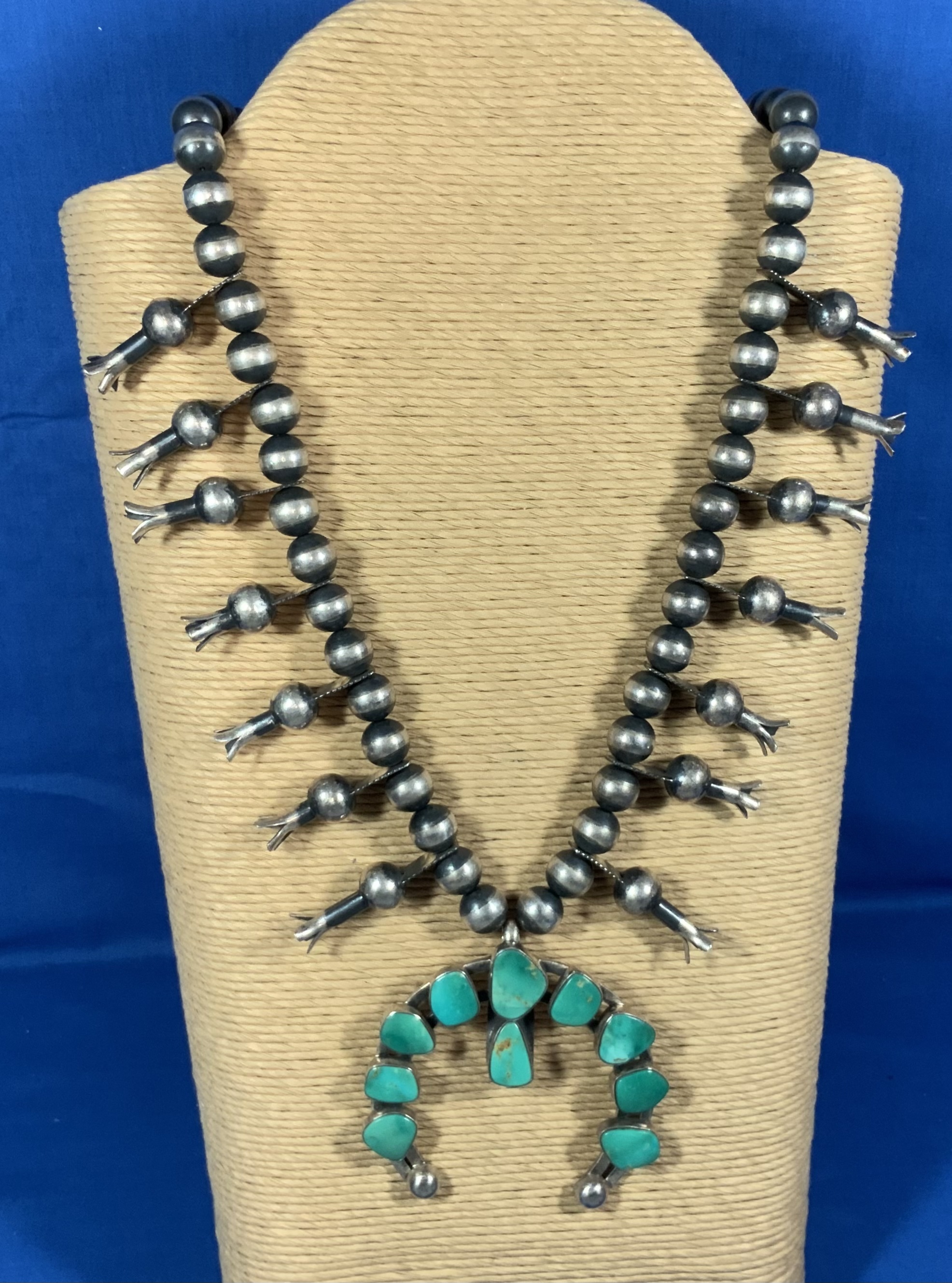 Dan Dodson (RIP) Sterling Silver Squash Blossom Necklac