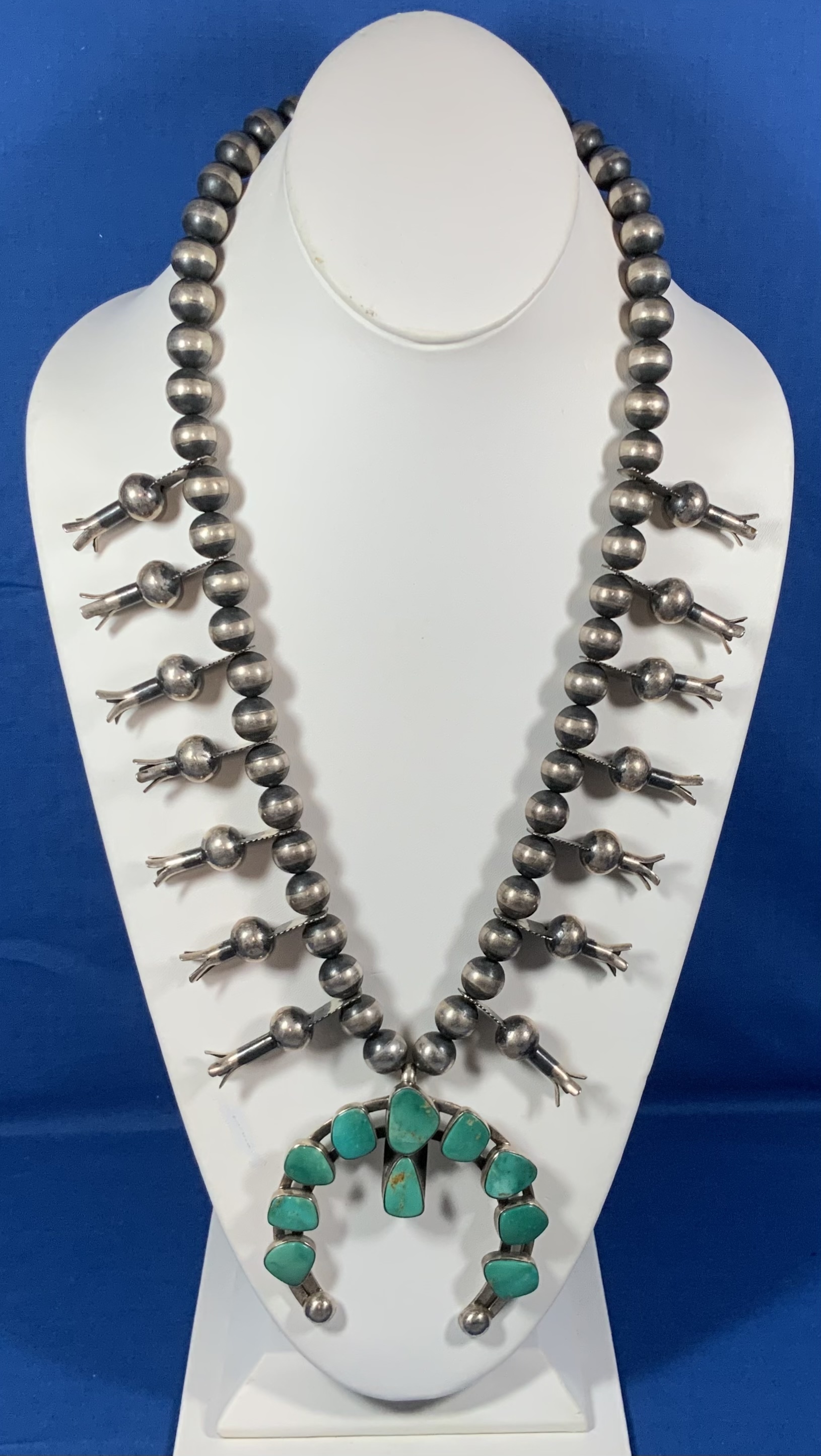 Dan Dodson (RIP) Sterling Silver Squash Blossom Necklac