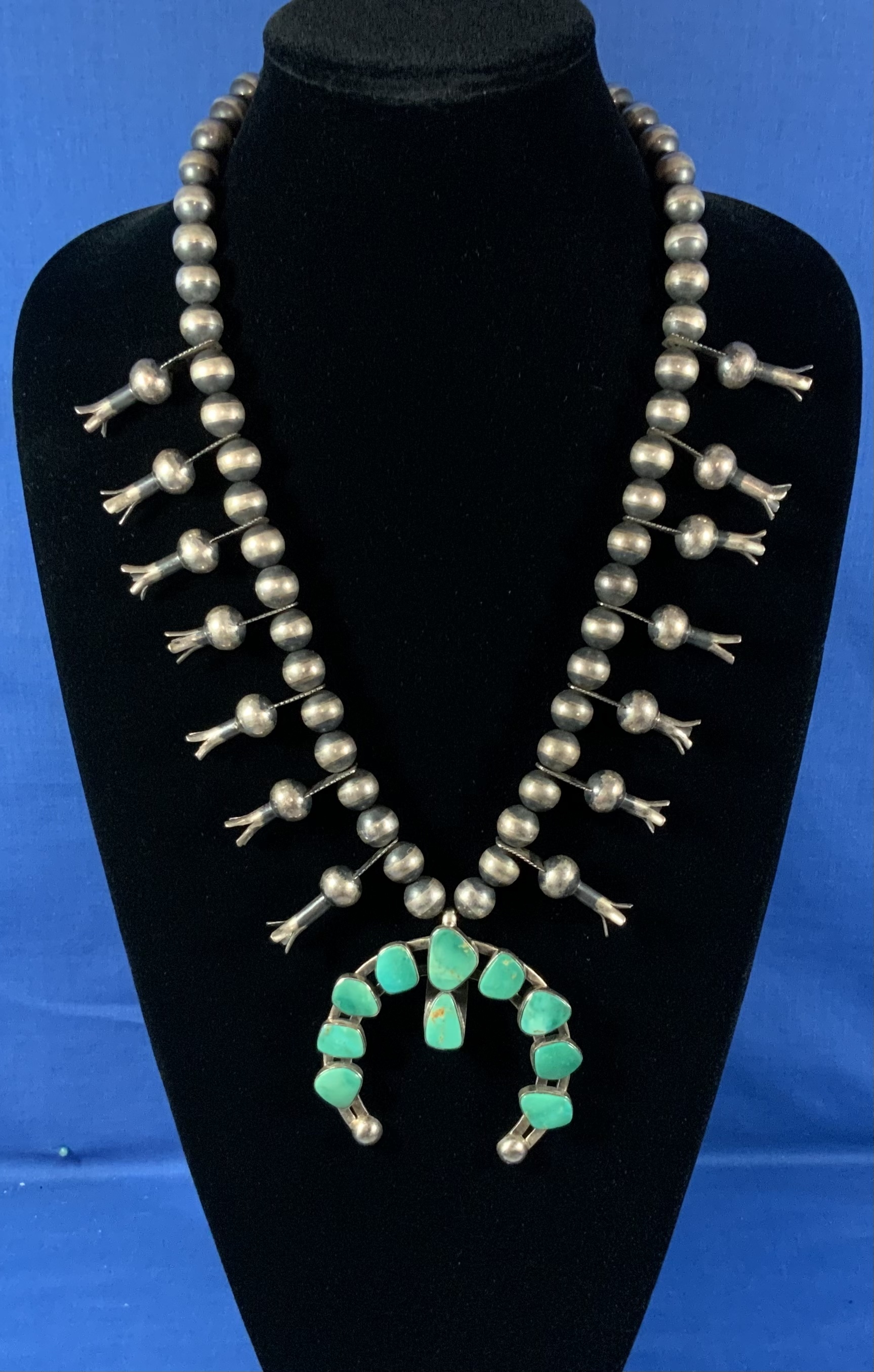 Dan Dodson (RIP) Sterling Silver Squash Blossom Necklac