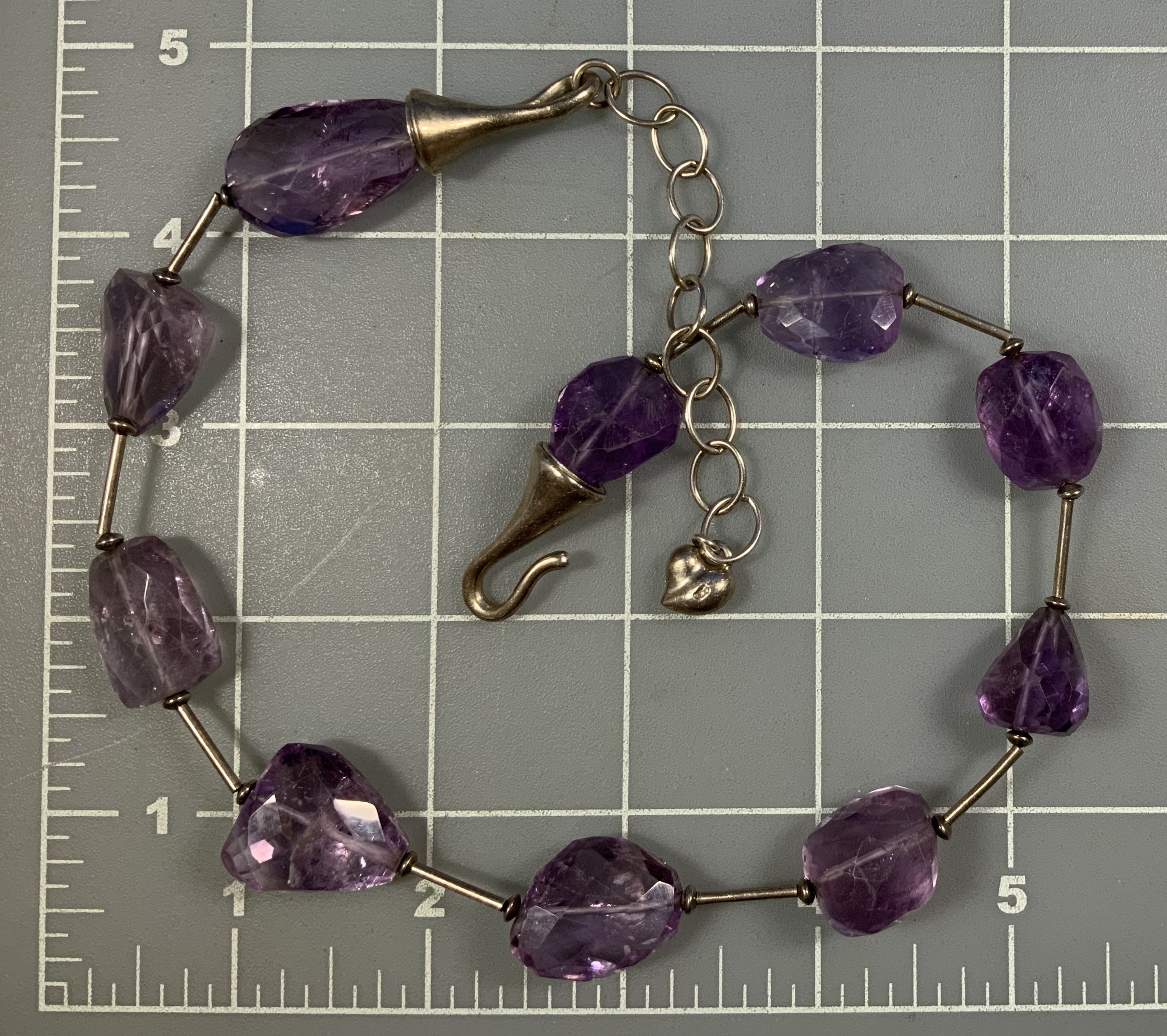 Carolee Sterling Silver and Amethyst Necklace