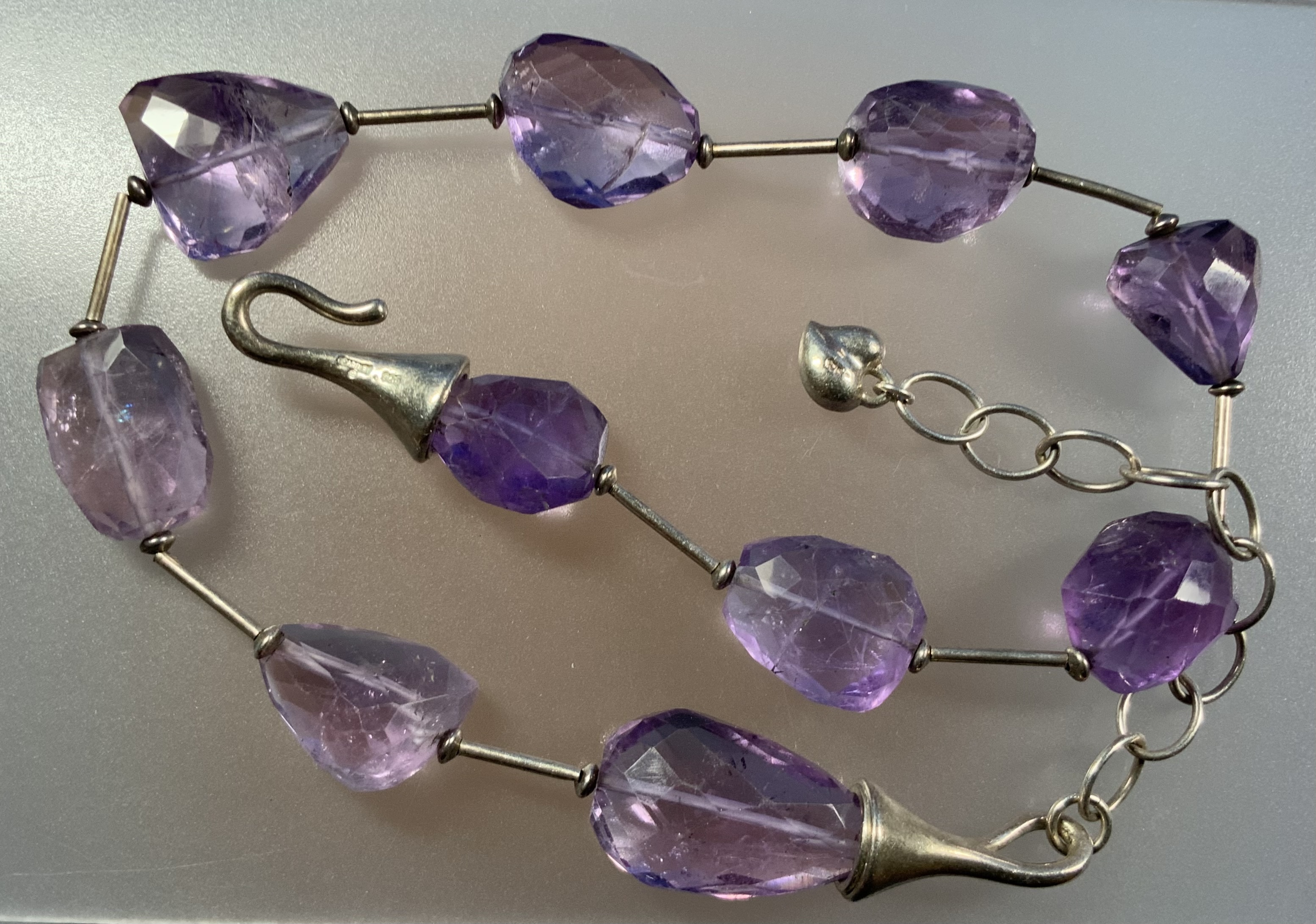 Carolee Sterling Silver and Amethyst Necklace