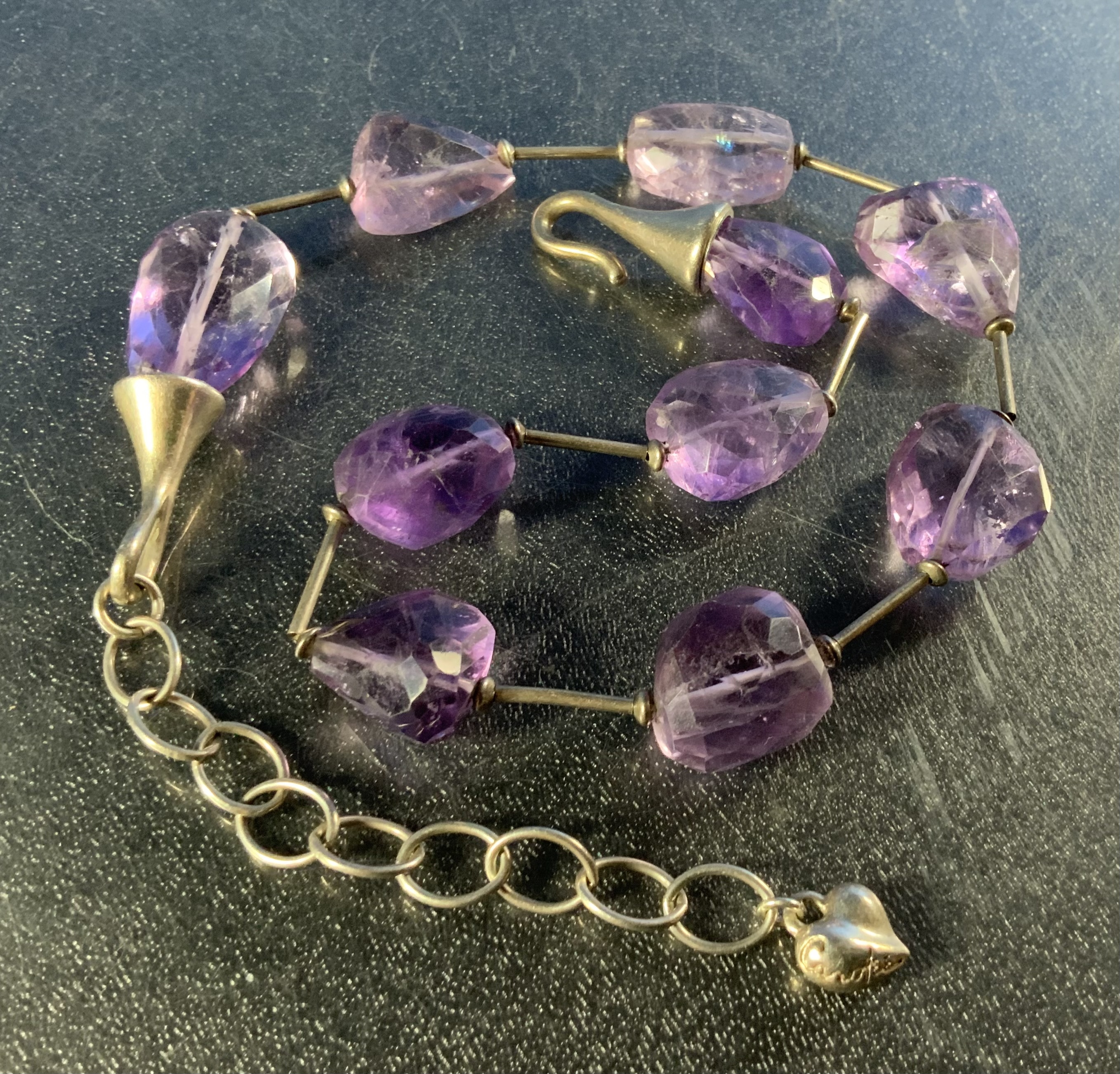 Carolee Sterling Silver and Amethyst Necklace
