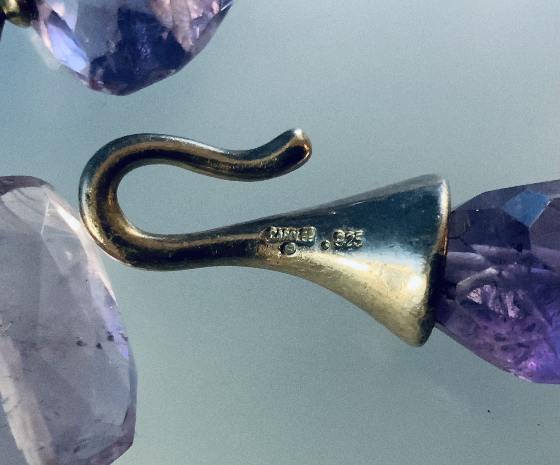 Carolee Sterling Silver and Amethyst Necklace