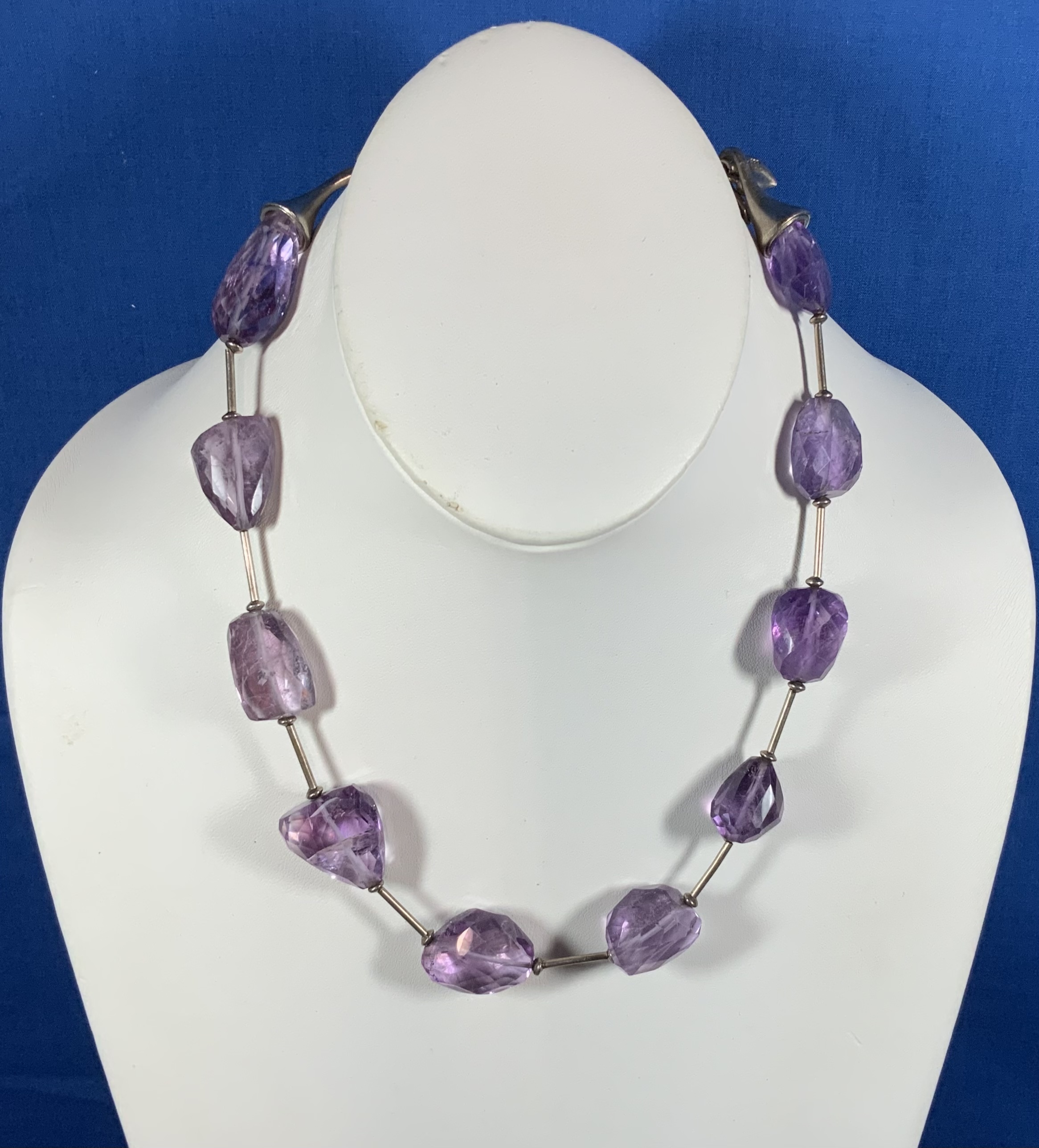 Carolee Sterling Silver and Amethyst Necklace