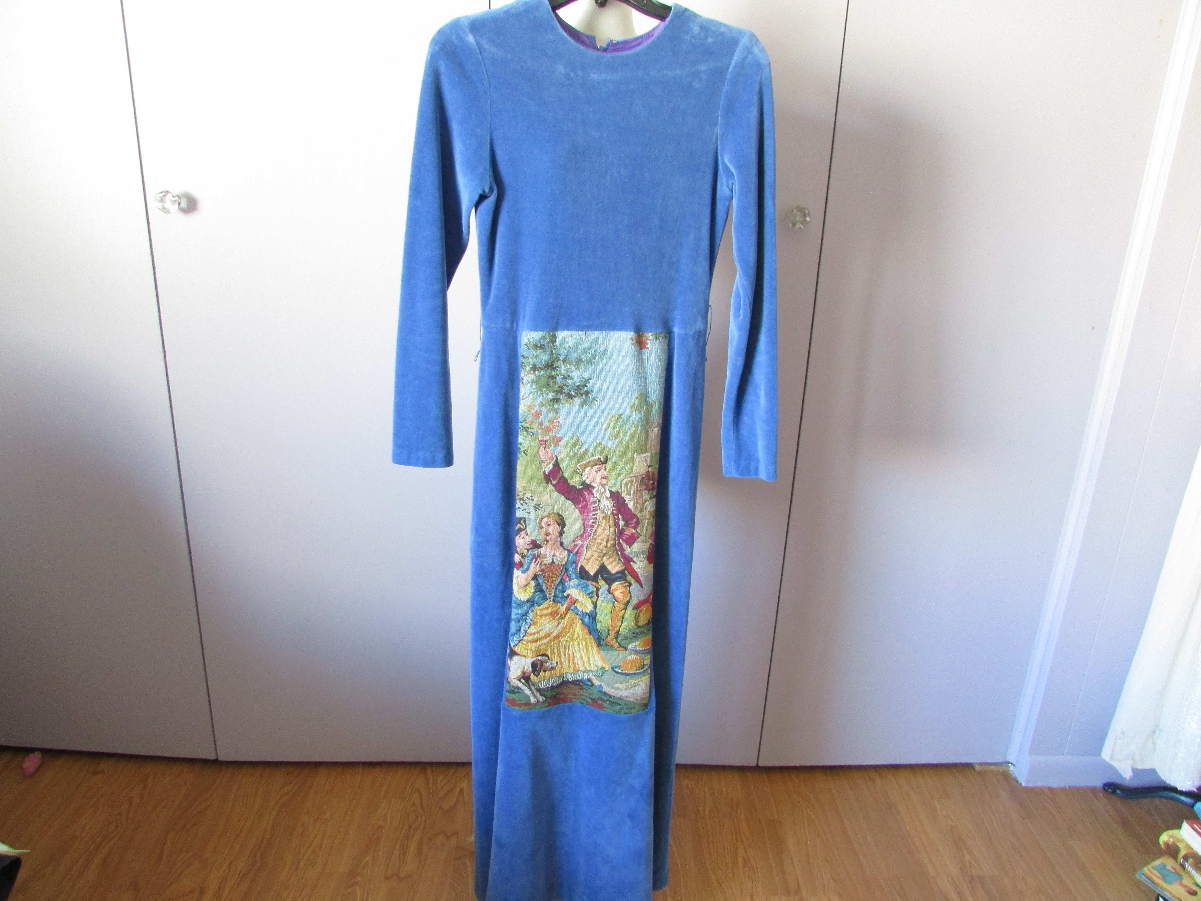 Mr. Boot Paneled Velvet Maxi