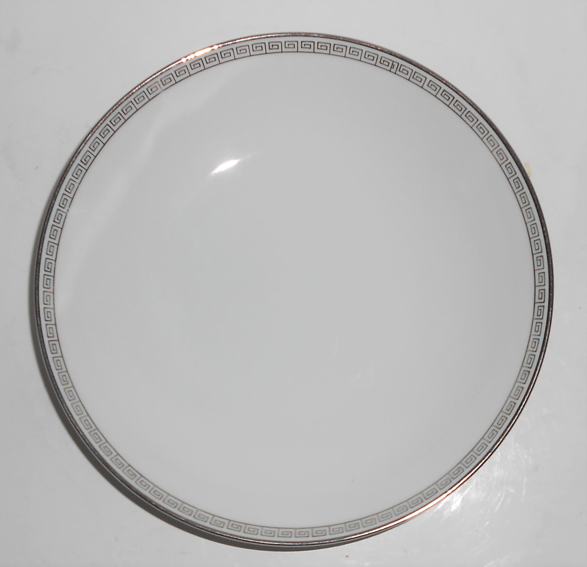 Noritake China Porcelain Platinum Silver Key Soup/Cer