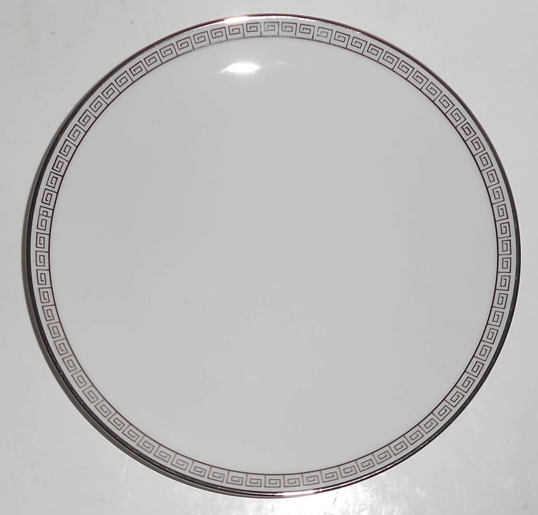 Noritake China Porcelain Platinum Silver Key Bread Pla