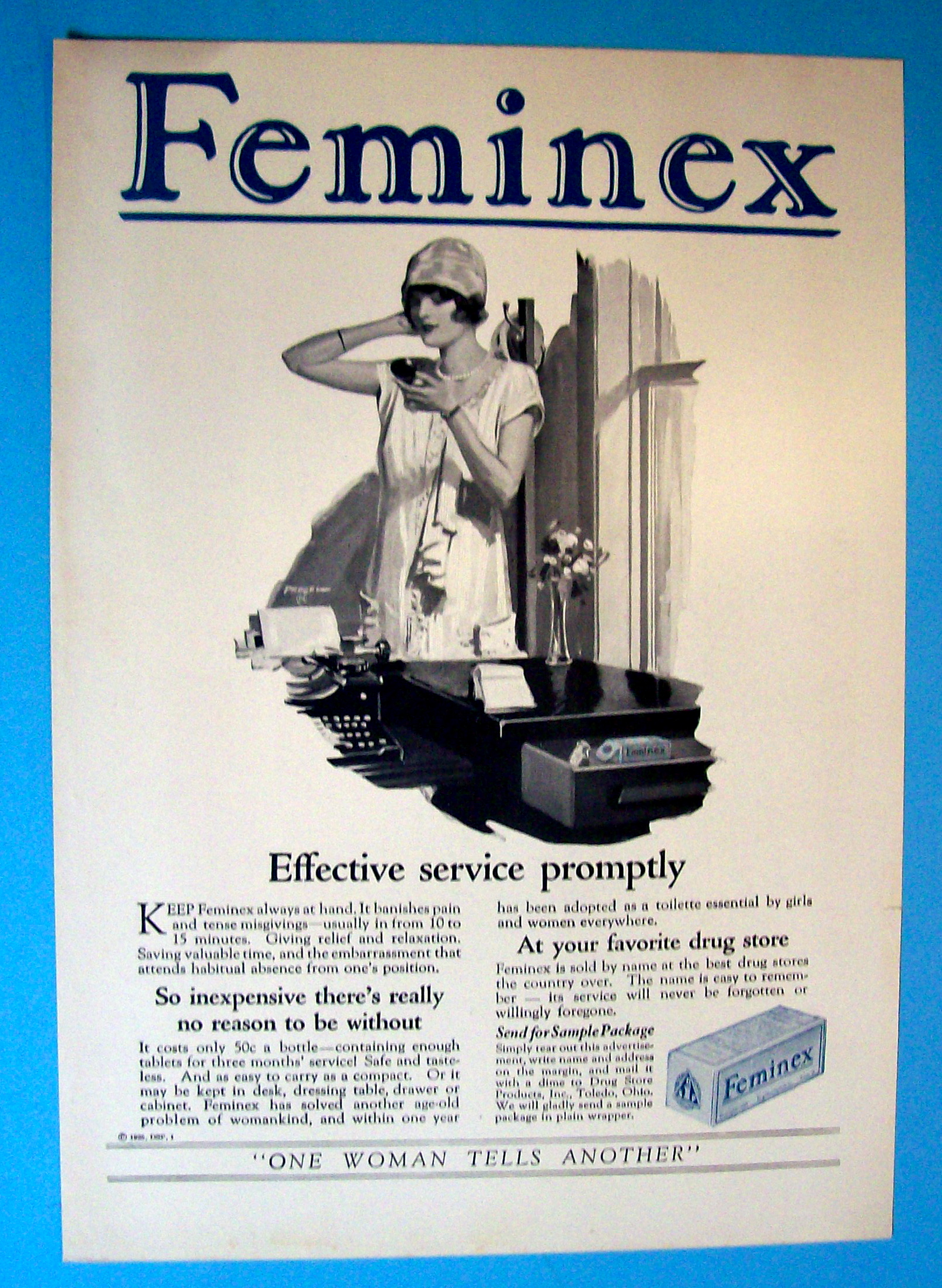 Vintage Ad: 1926 Feminex