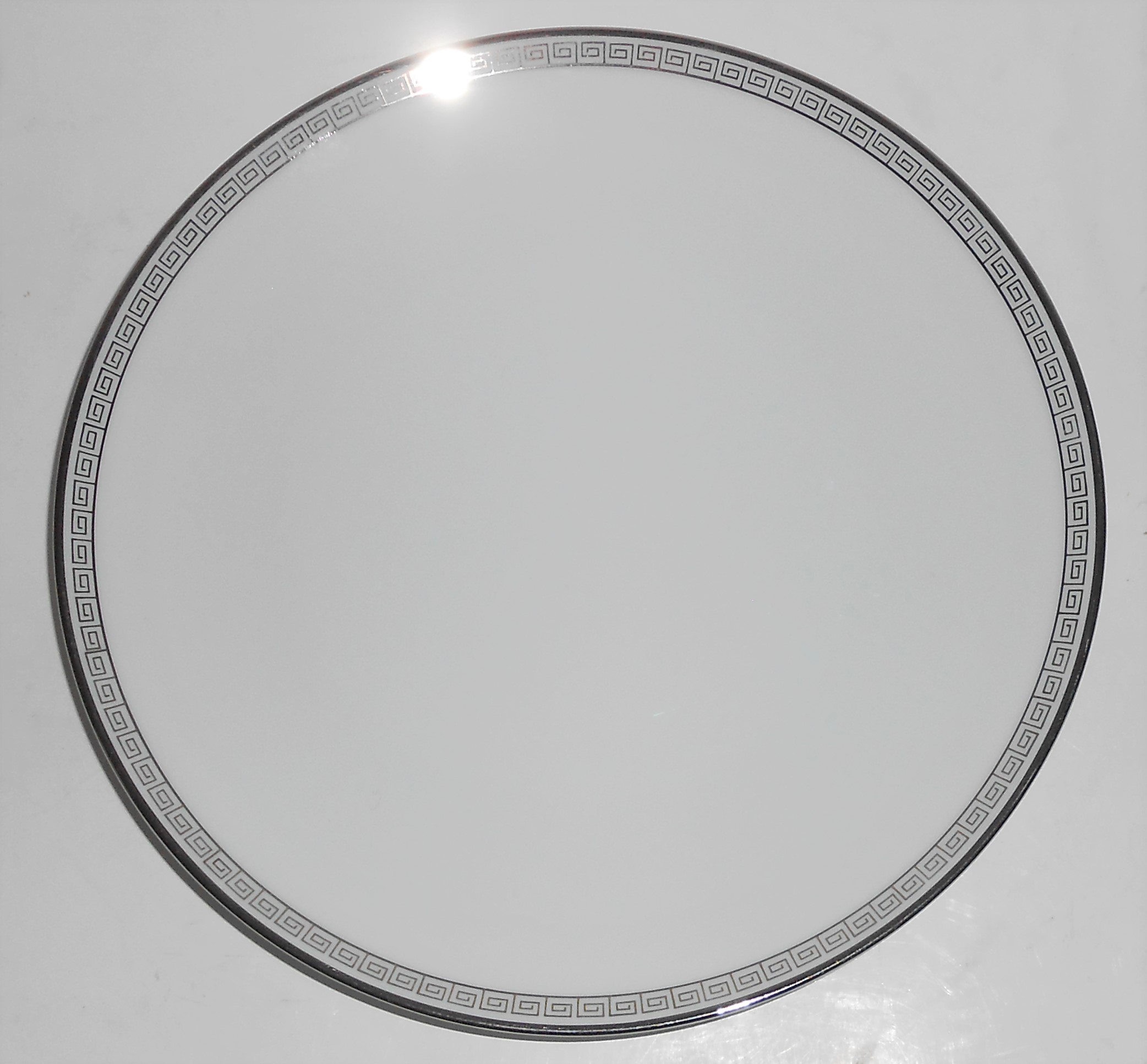 Noritake China Porcelain Platinum Silver Key Salad Pla