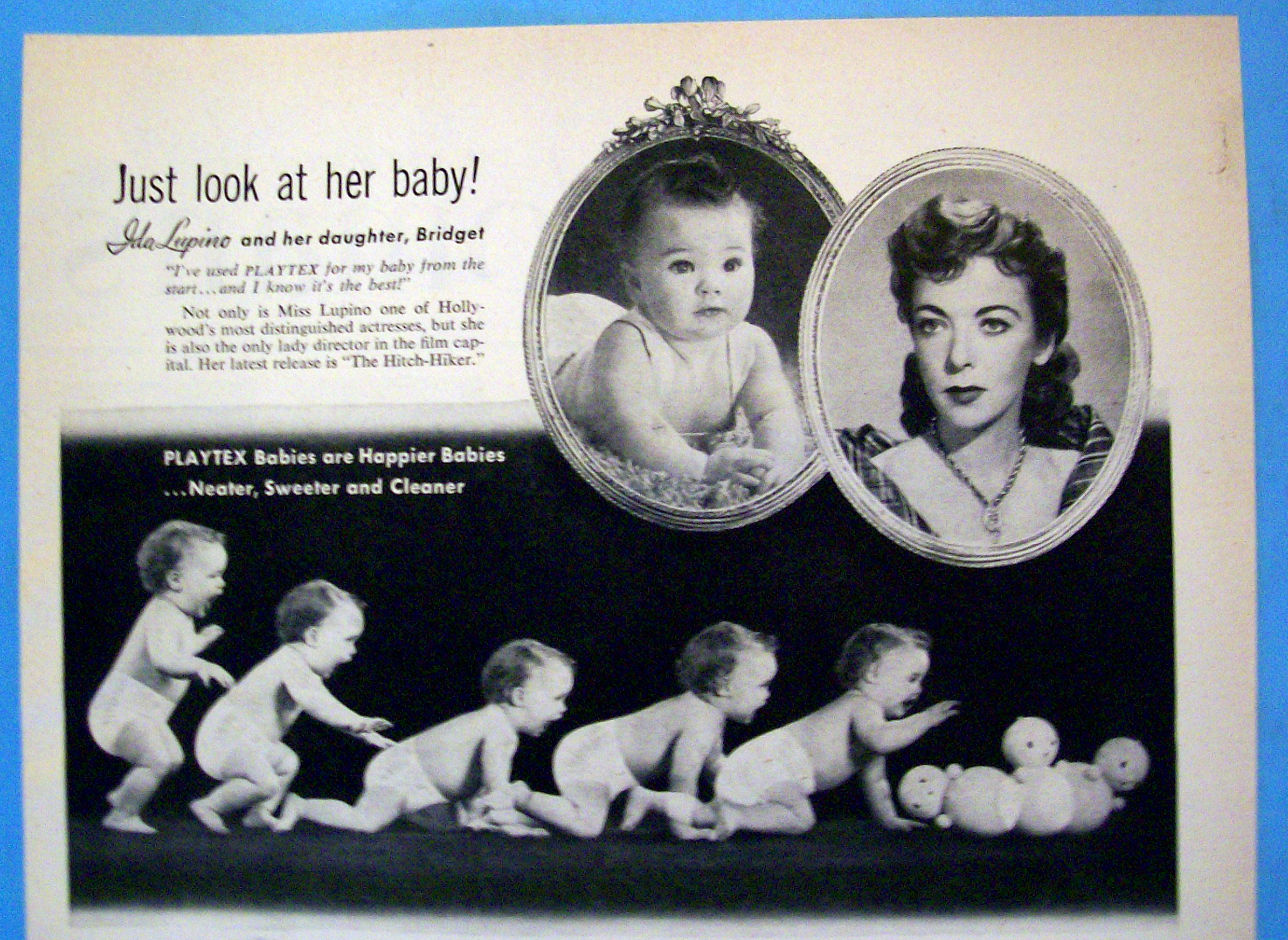 Vintage Ad: 1953 Playtex Panties With Ida Lupino