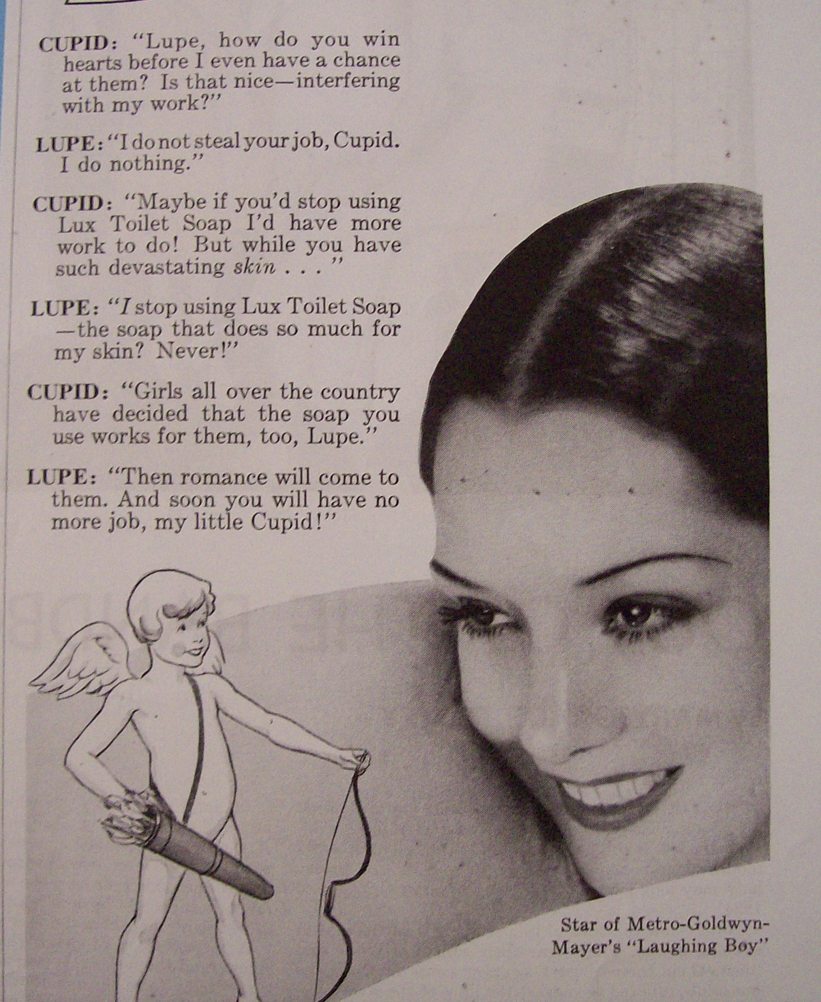 Vintage Ad: 1934 Lux Toilet Soap w/ Lupe Velez