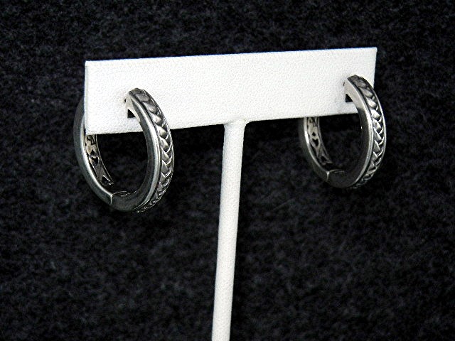 Sterling Silver Huggie Scott Kay Hoop Earrings
