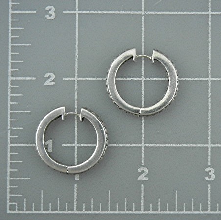 Sterling Silver Huggie Scott Kay Hoop Earrings